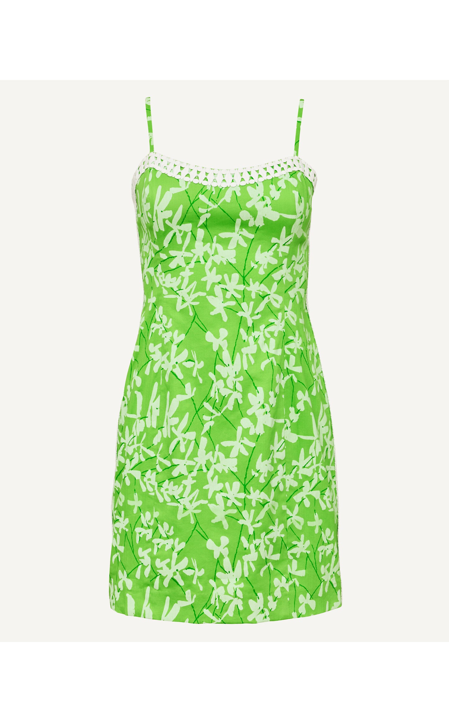 Shelli Stretch Dress Crocodile Green Liza Overprint