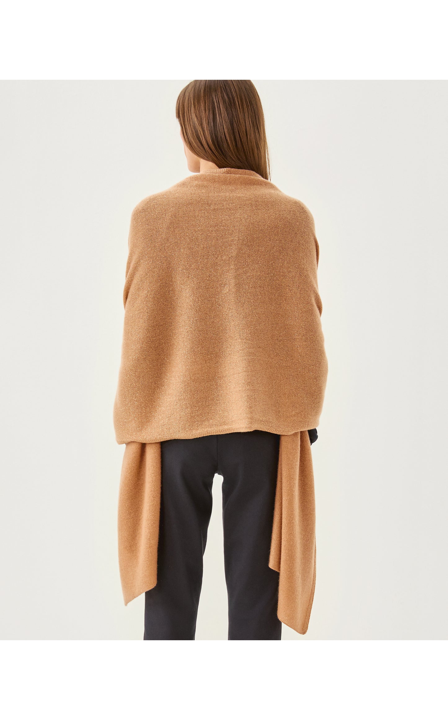 Lanelle Cashmere Wrap Heathered Rattan