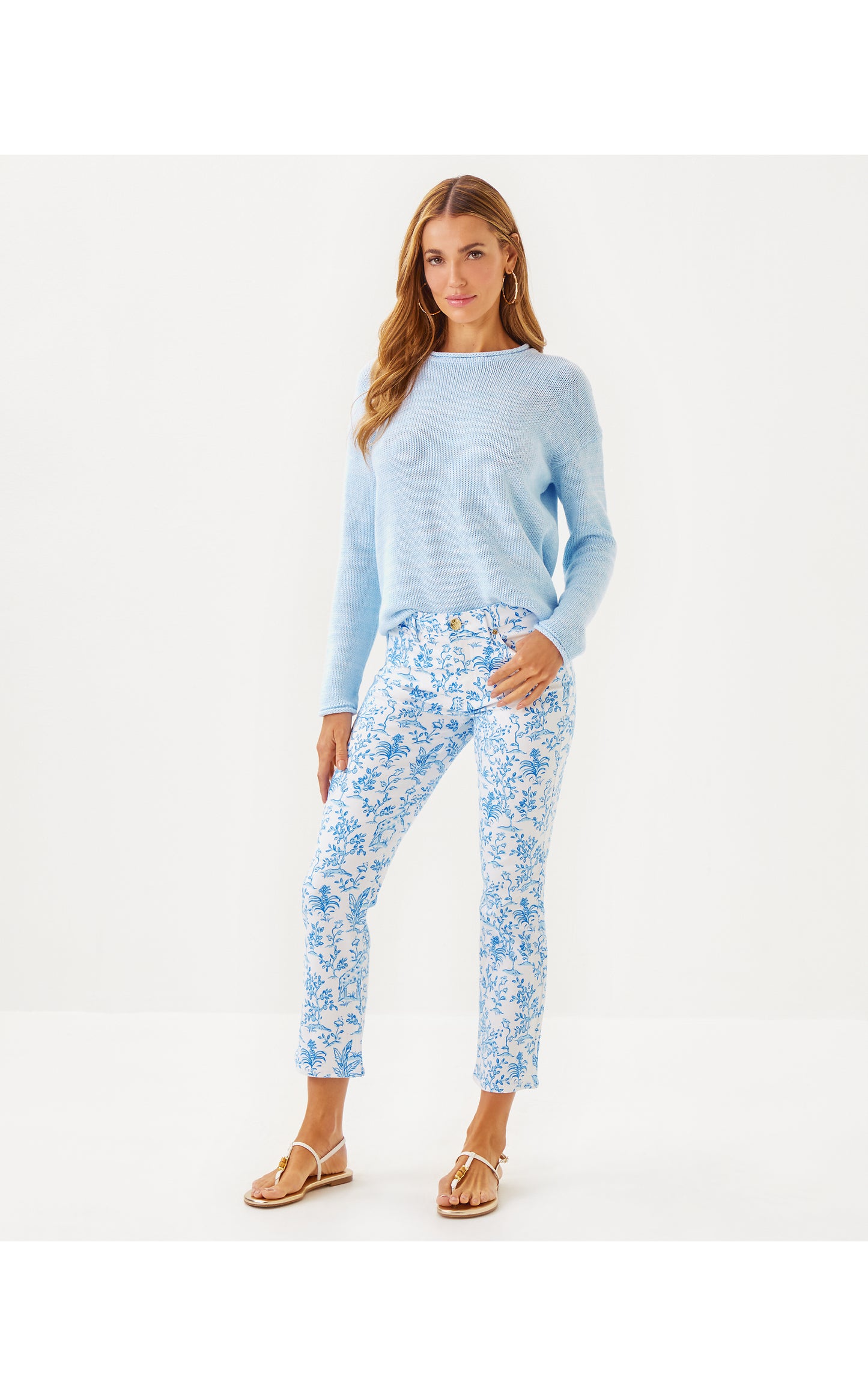 Annet High Rise Crop Flare Pants Tall Tales