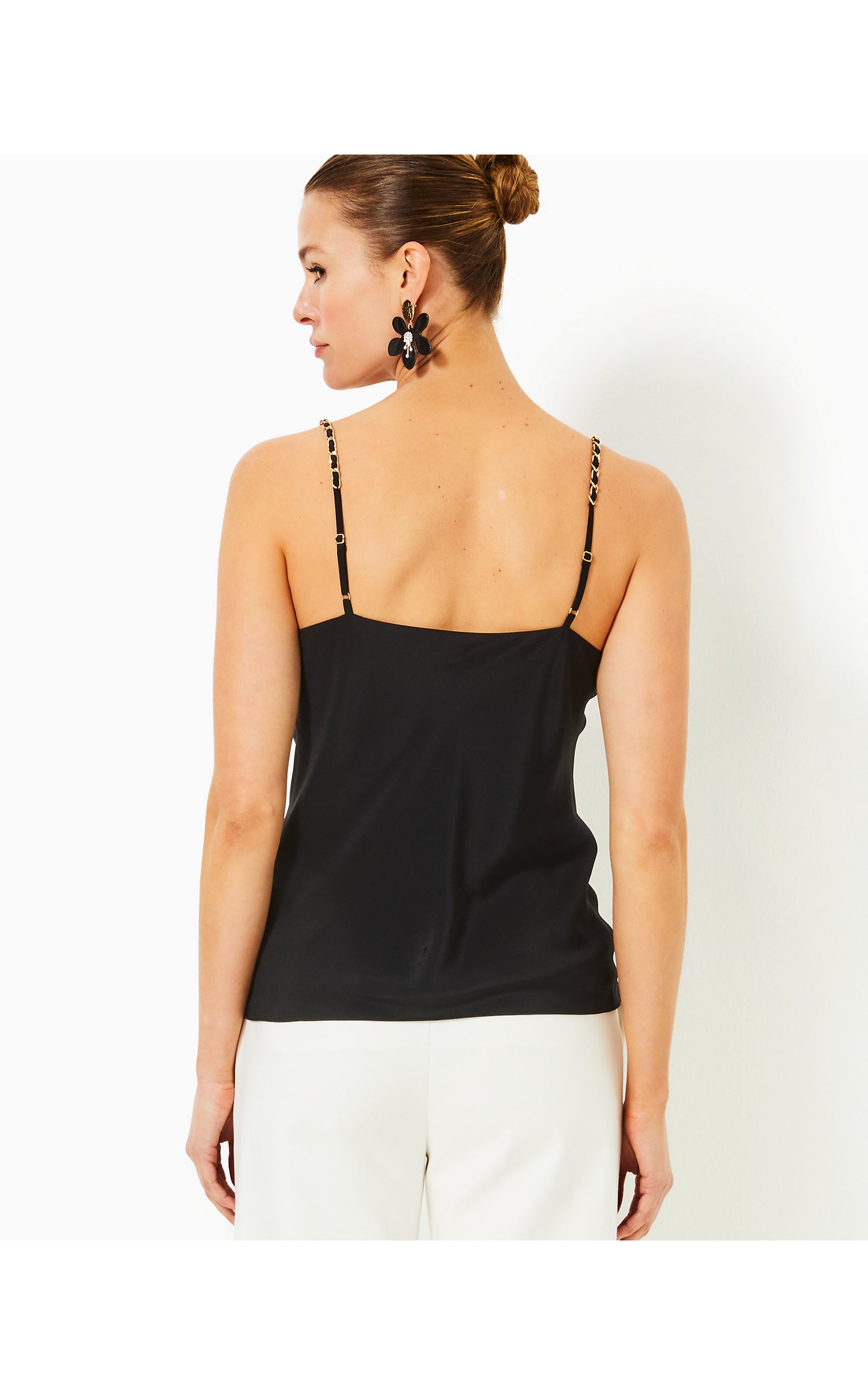 Axler Bias Silk Cami Noir