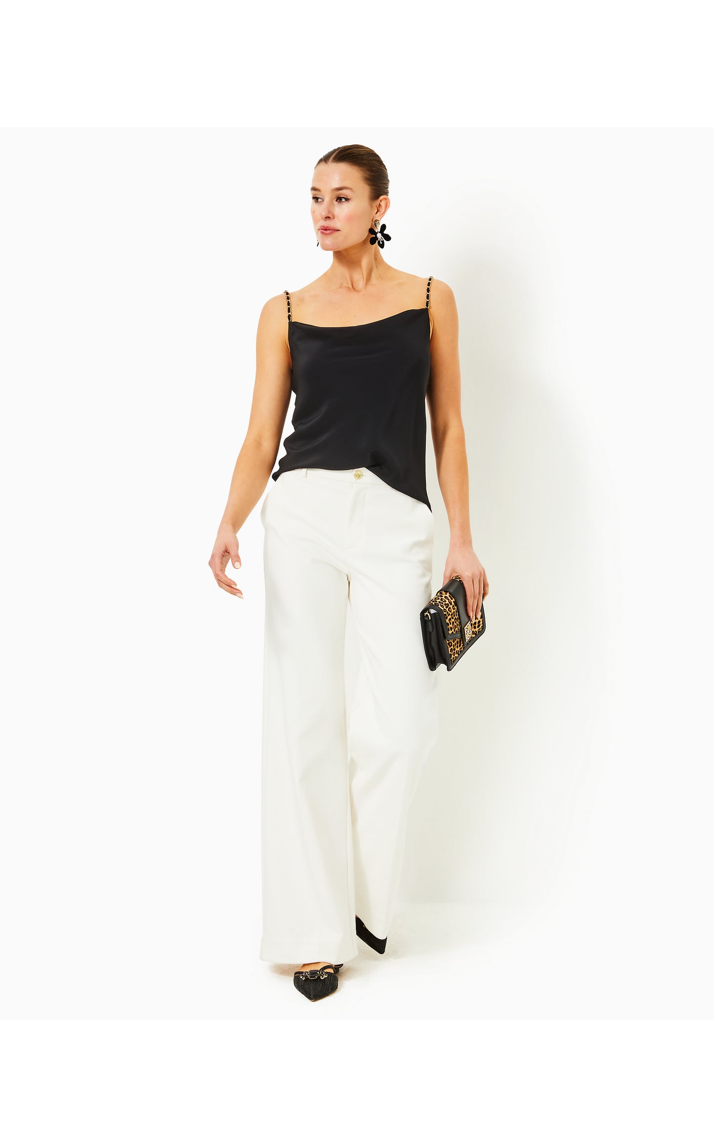 Axler Bias Silk Cami Noir