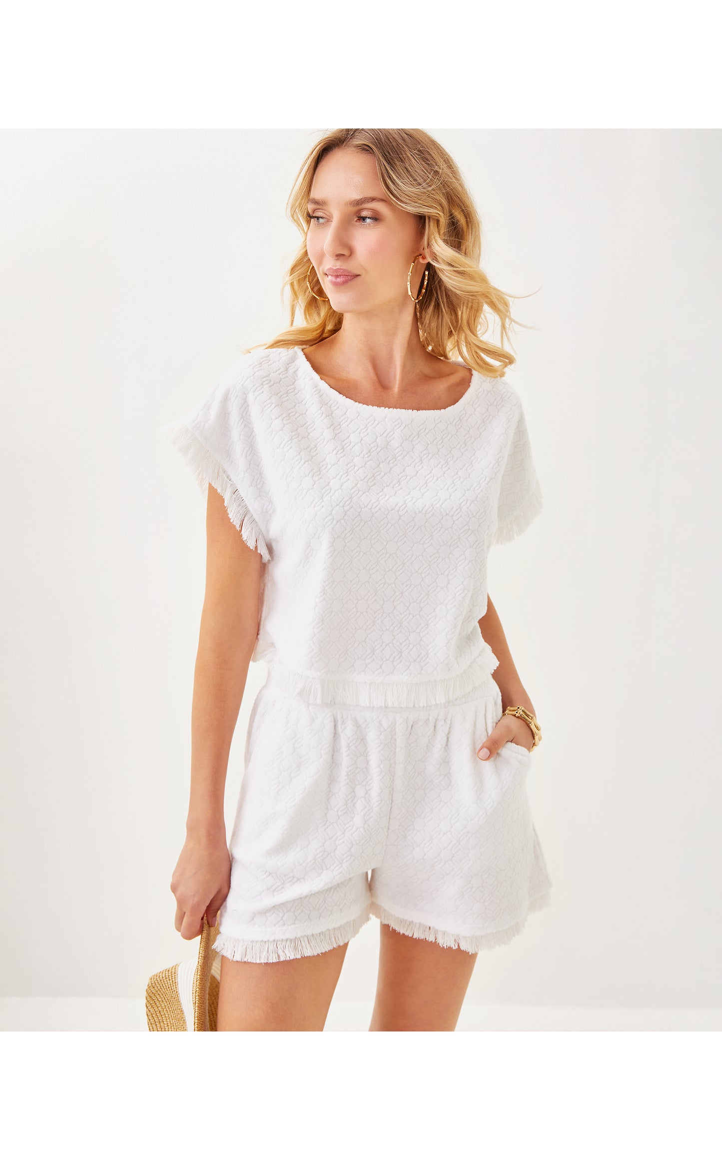 Azzi Coverup Top Resort White