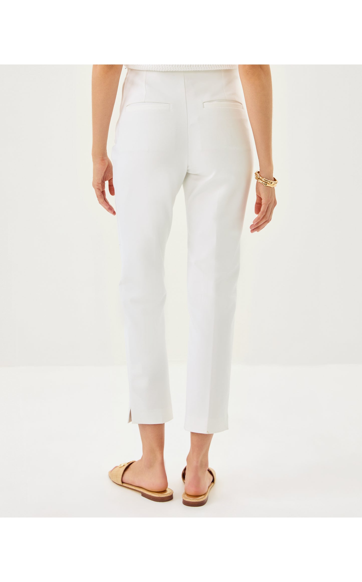 Nancee Crop Pant Resort White
