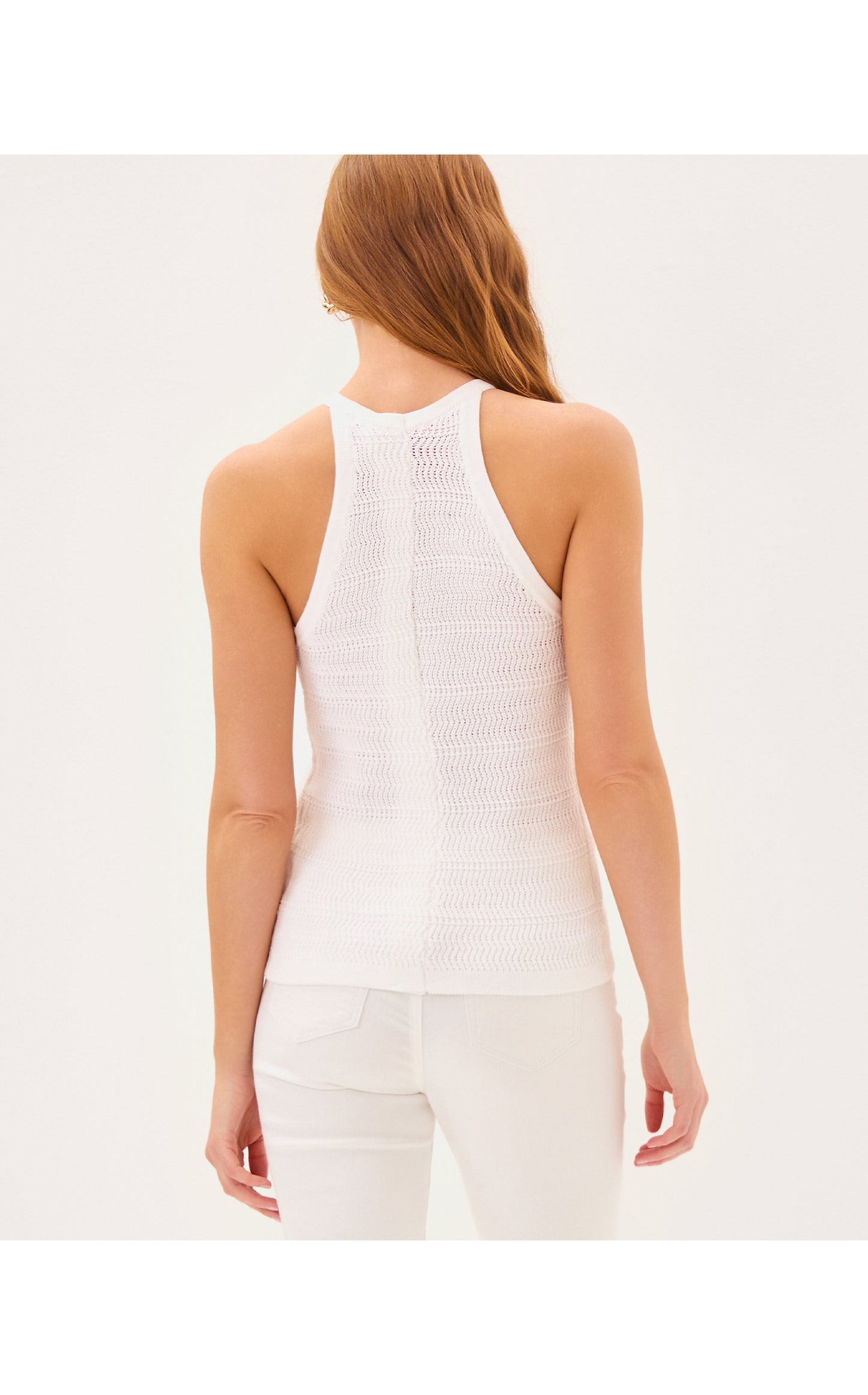Emra Sweater Tank Resort White