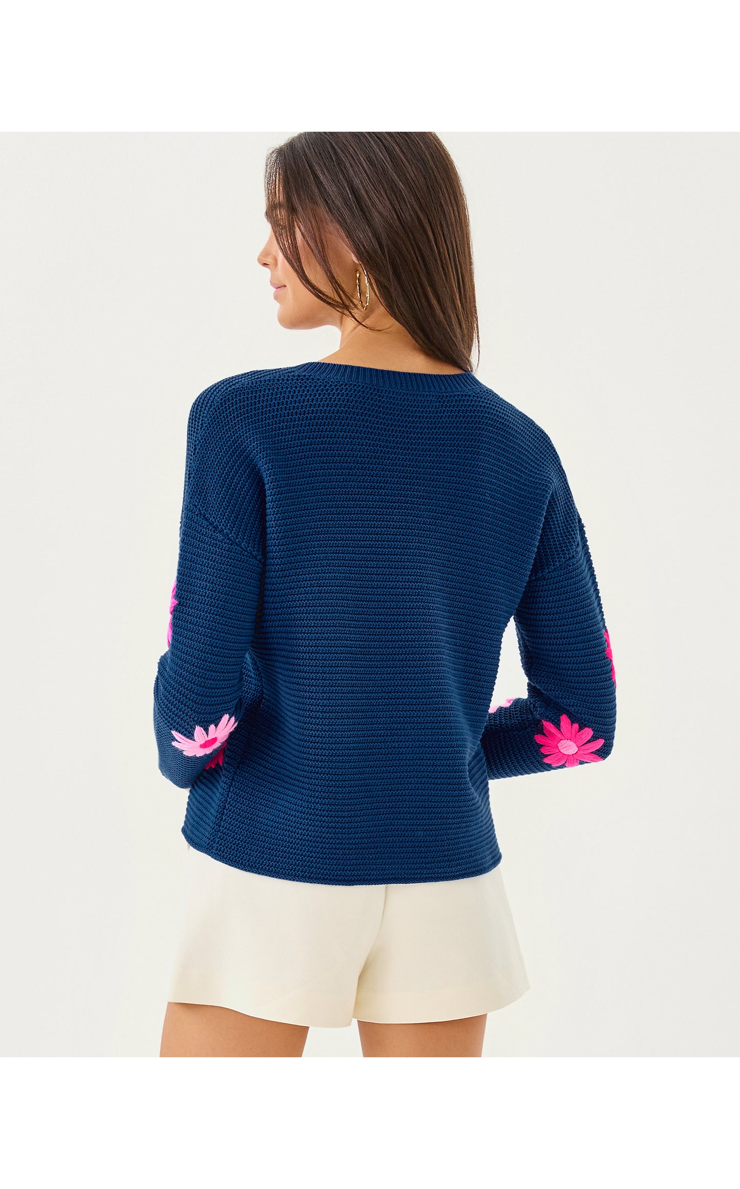 Tensley Sweater Starlight Navy Garden Oasis