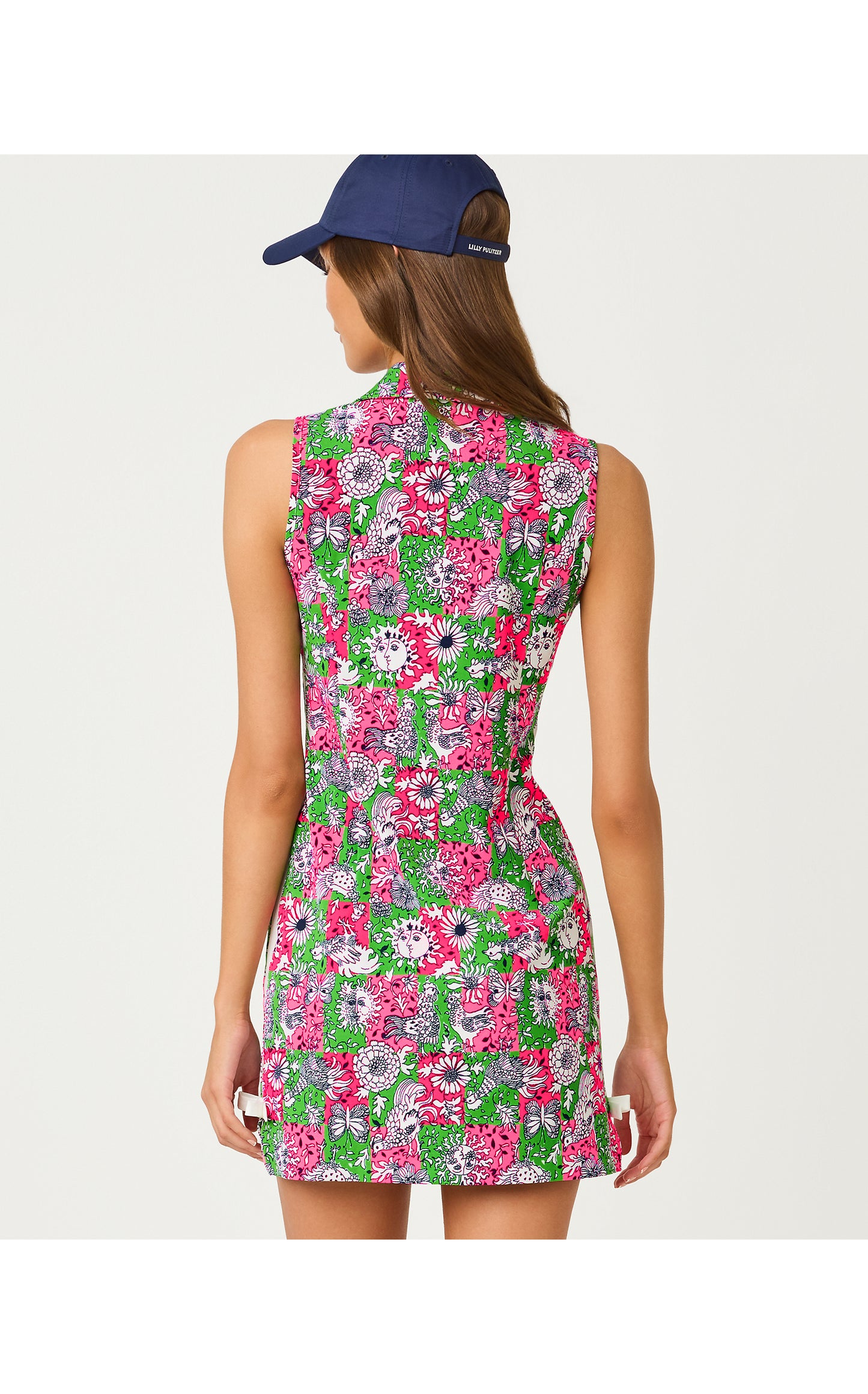 Kathy Bow Dress UPF 50+ Lil Chicken Check