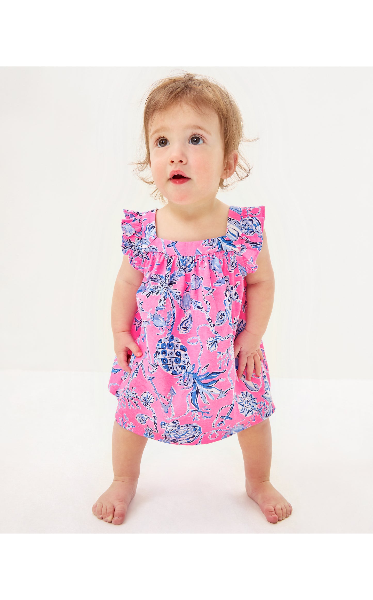 Plumeria Infant Dress Barefoot Beachcomber