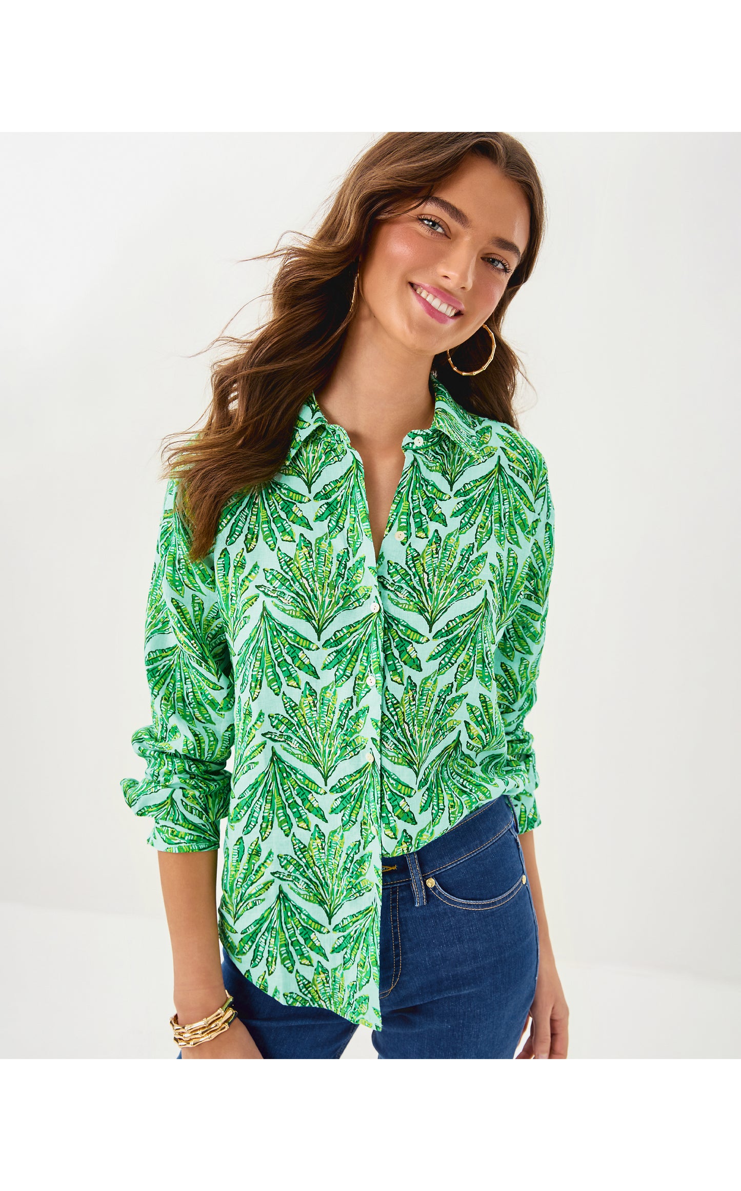 Sea View Button Down Kitts Green Shady Babe