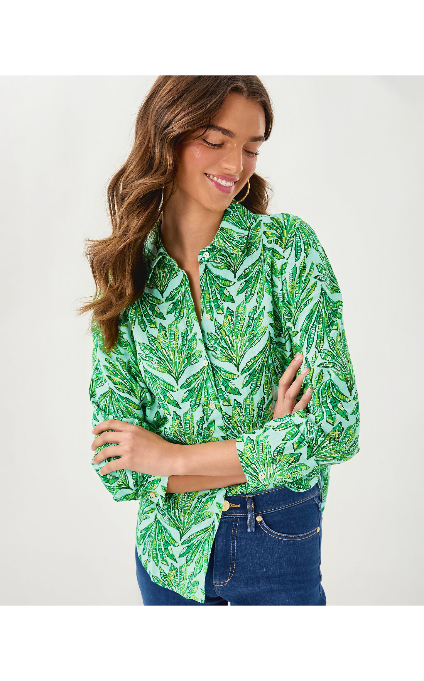 Sea View Button Down Kitts Green Shady Babe