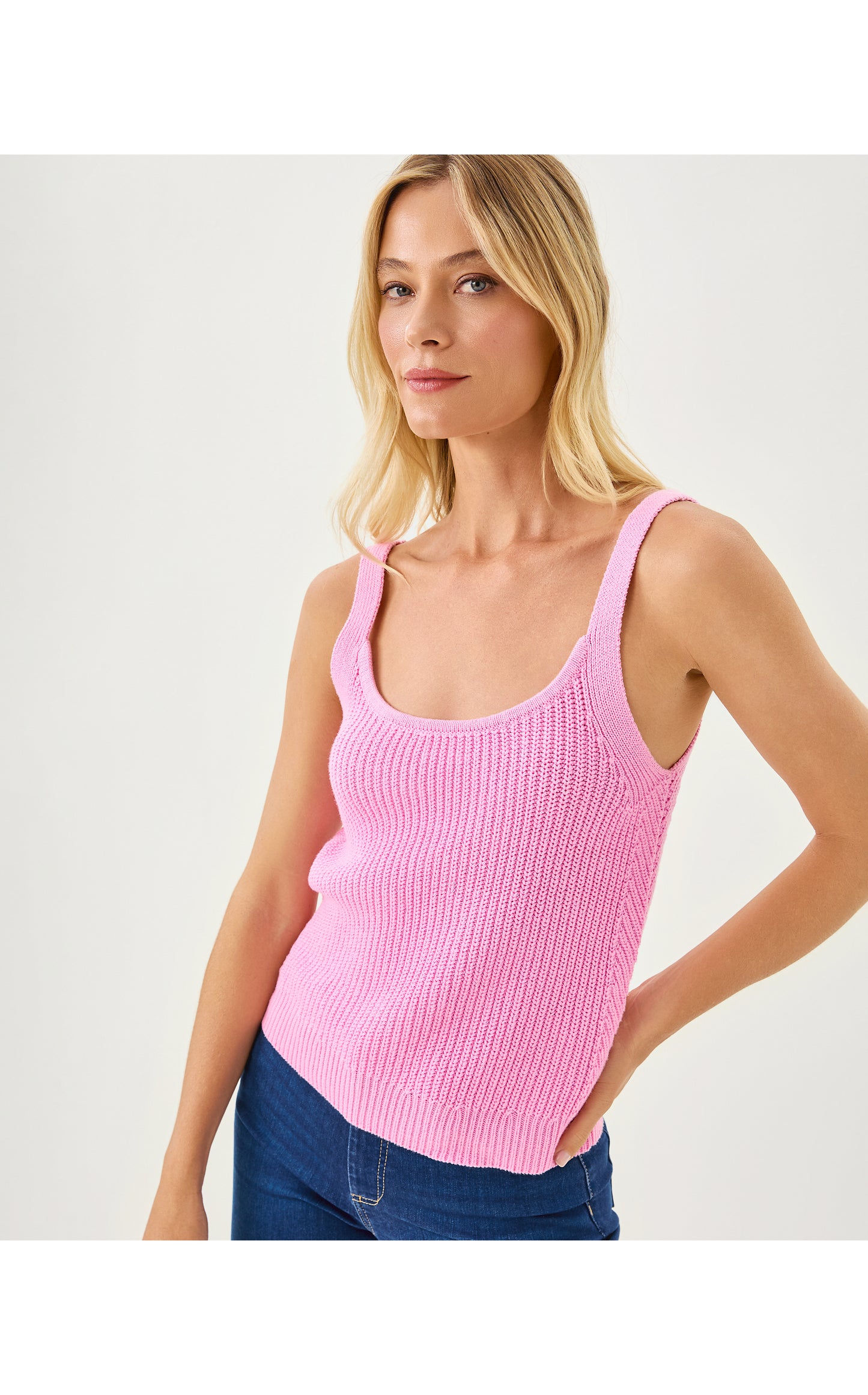 Bristow Sweater Tank Pink Bliss