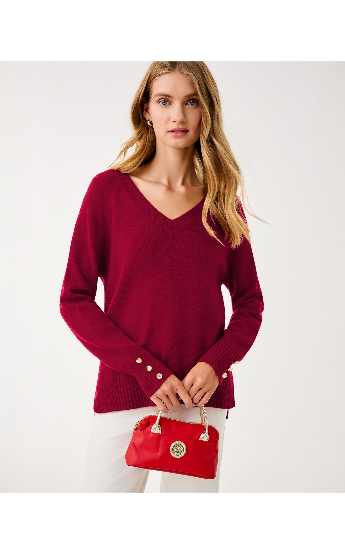 Kaycee Sweater Malbec Red