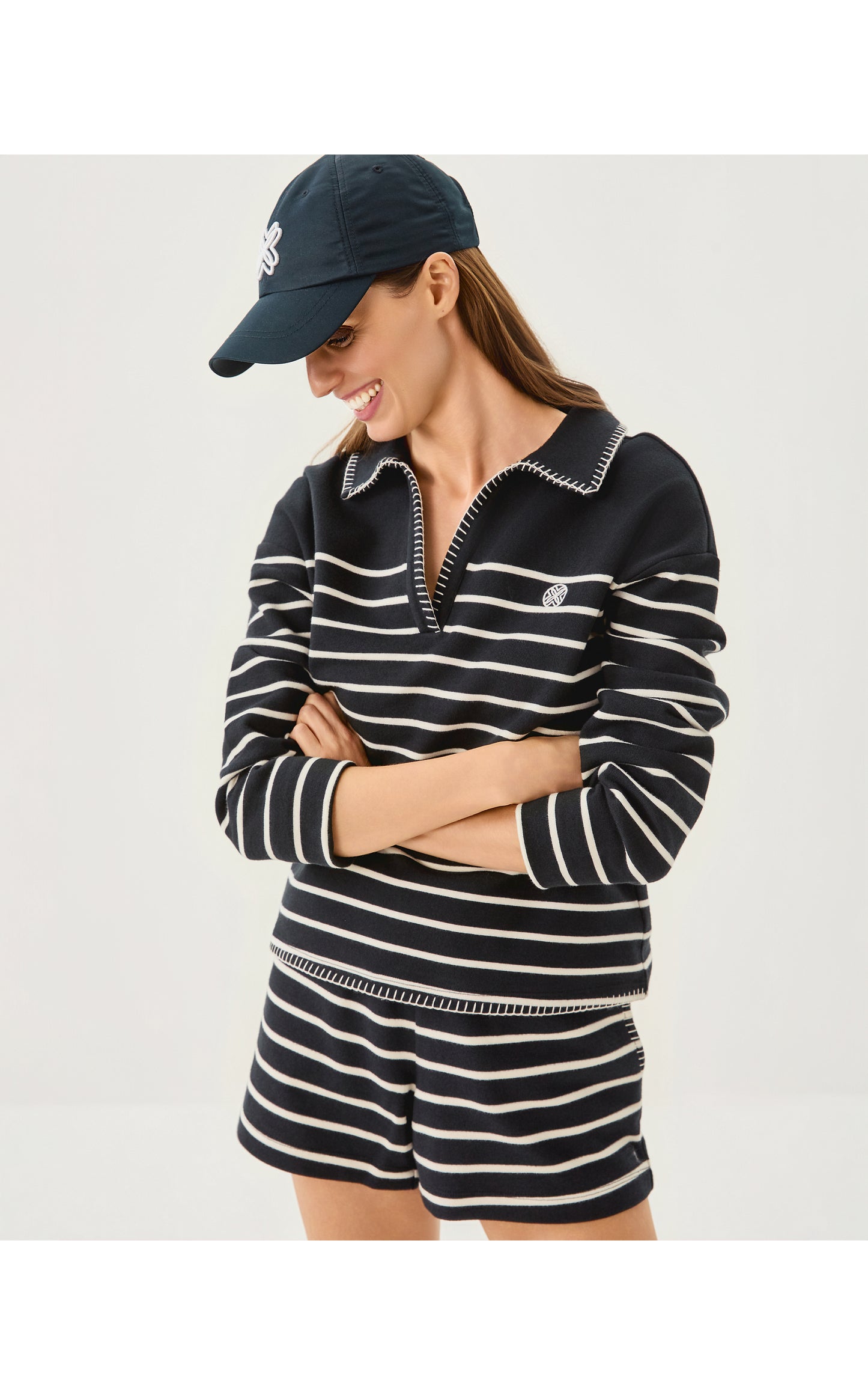 Corvaya Pullover Noir Legacy Stripe