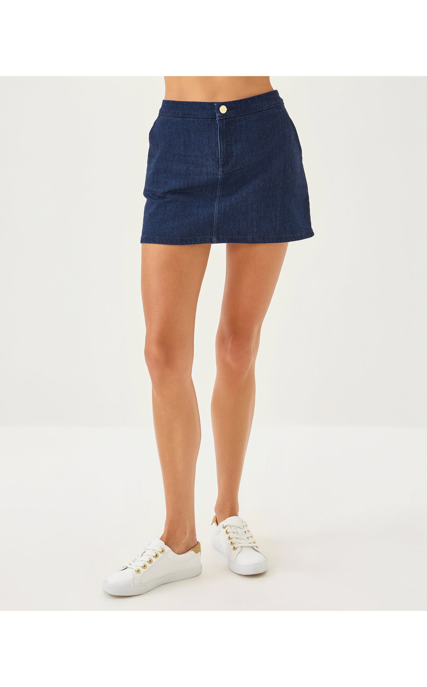 Colette Stretch Denim Skirt Dark Wash