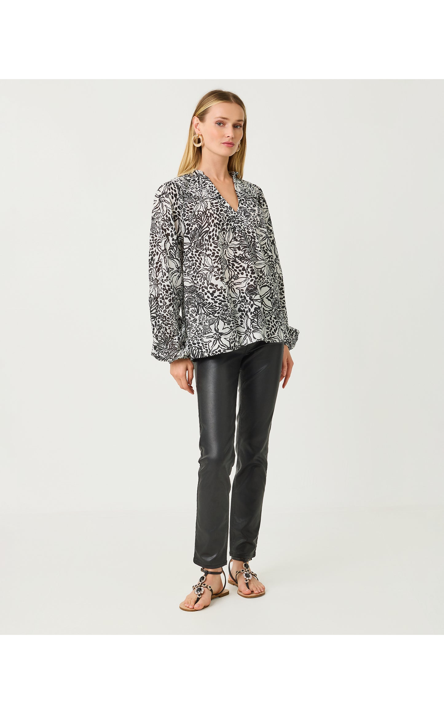 Lourdes Long Sleeve Top Lots to Spot
