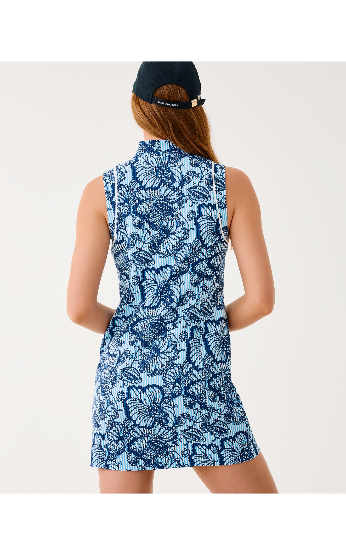 Kathy Dress UPF 50+ Proud as a Peacock Stripe