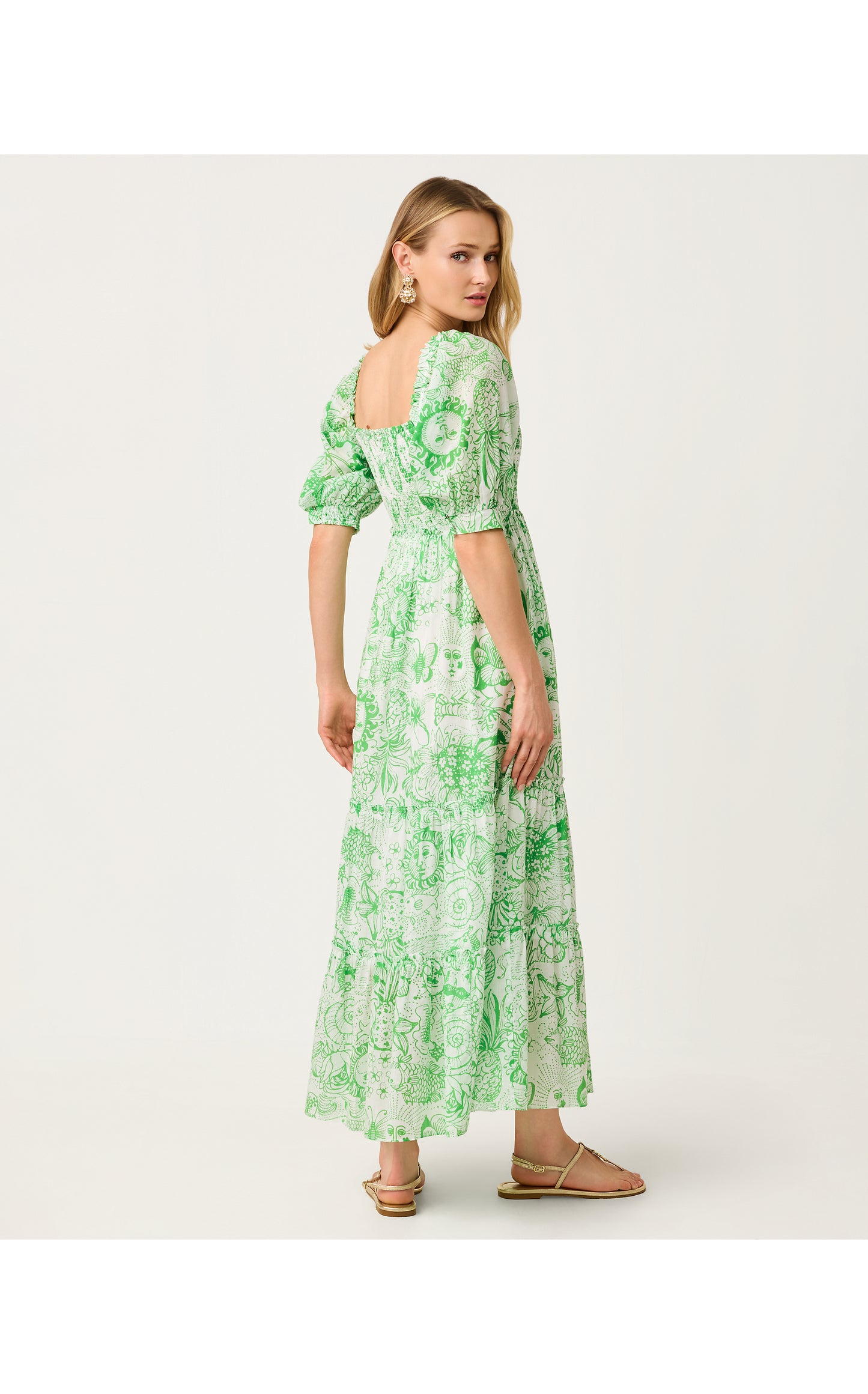 Hadly Short Sleeve Smocked Dress Fleur De Lilly