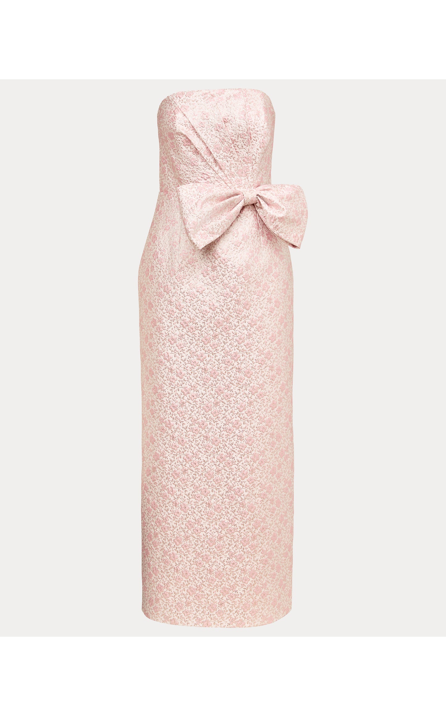 Tiernan Maxi Dress Conch Shell Pink Metallic Brocade