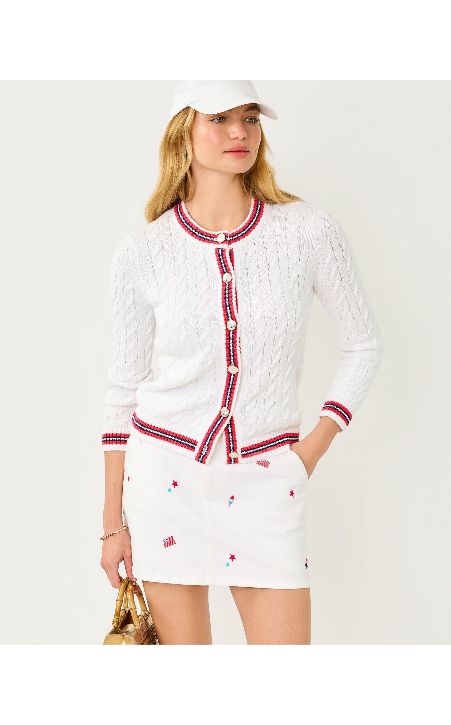 Colette Denim Skort It's a 250th Celebration Embroidery