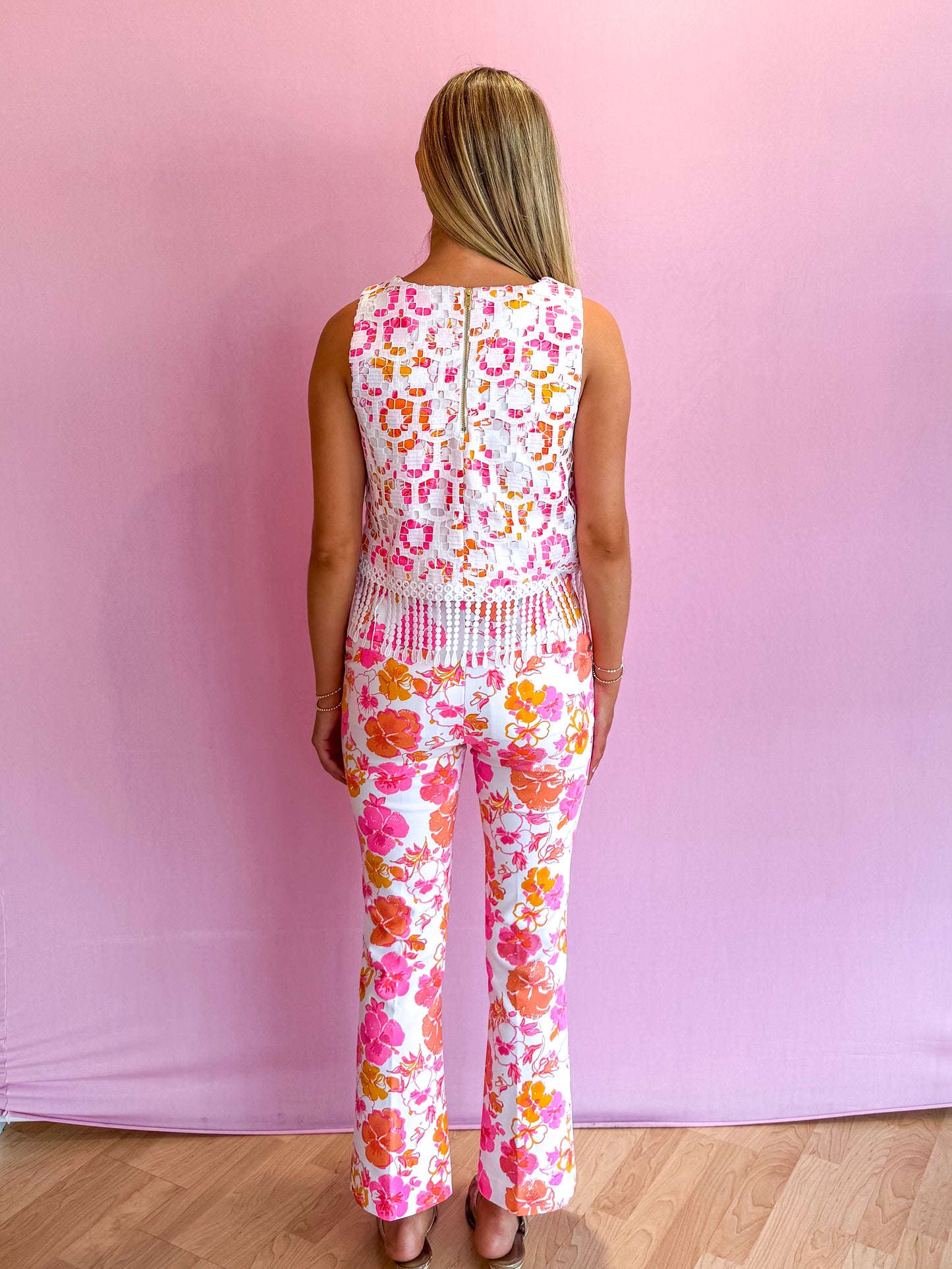 Carwyn Crop Flare Pant Pansy Fansy