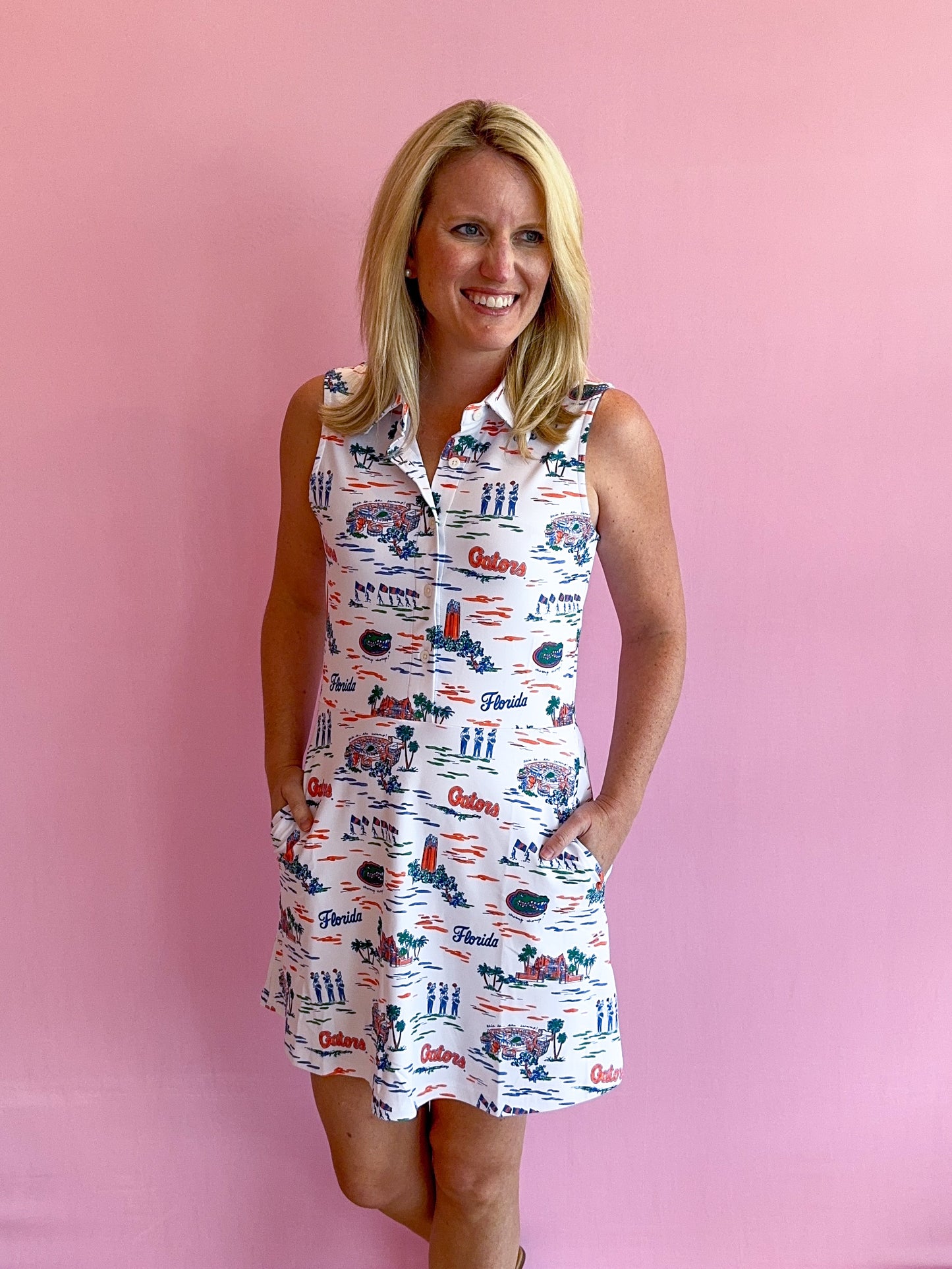 Hedy Dress Florida Toile