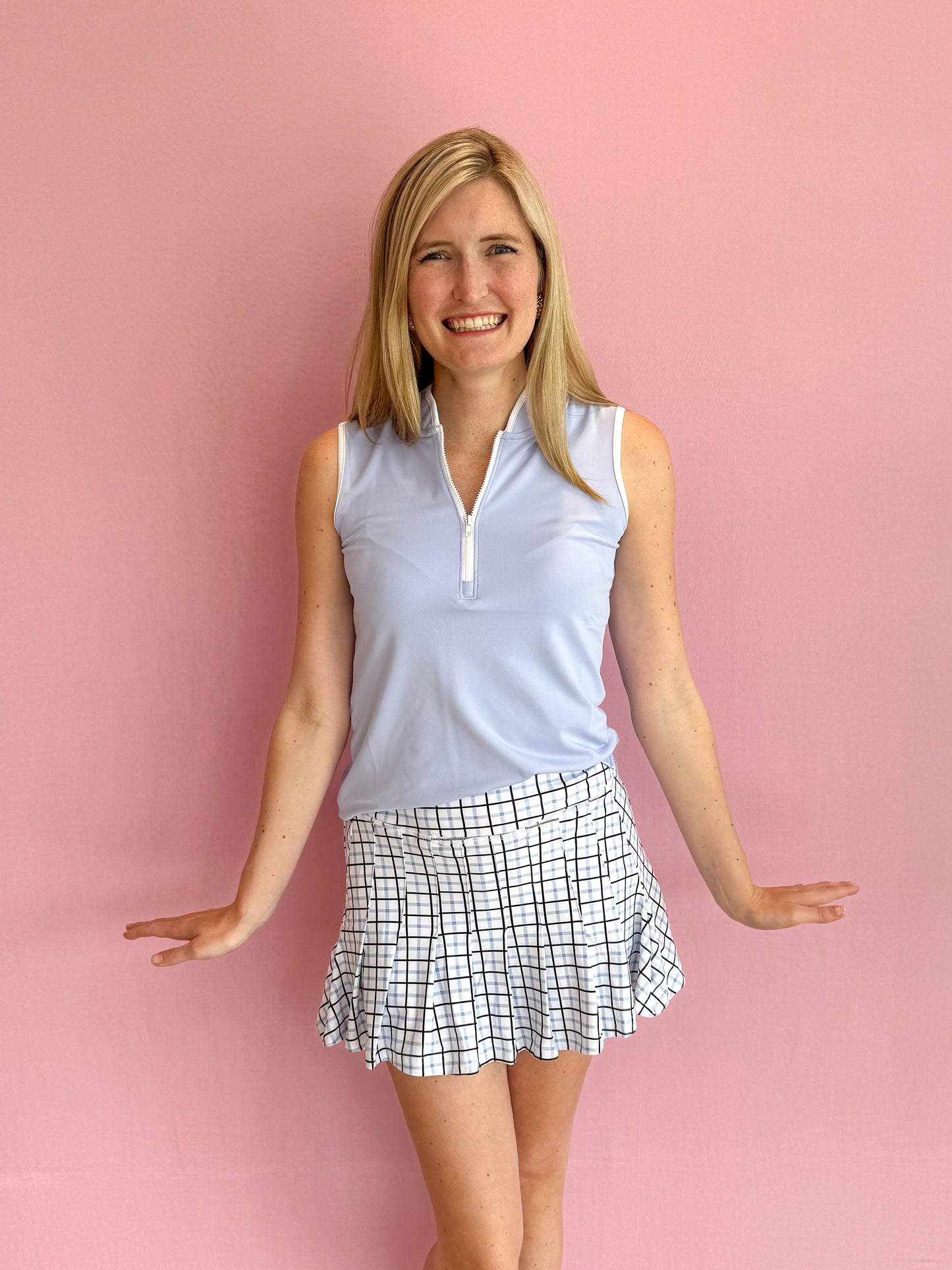 Grey Skort Classic Plaid