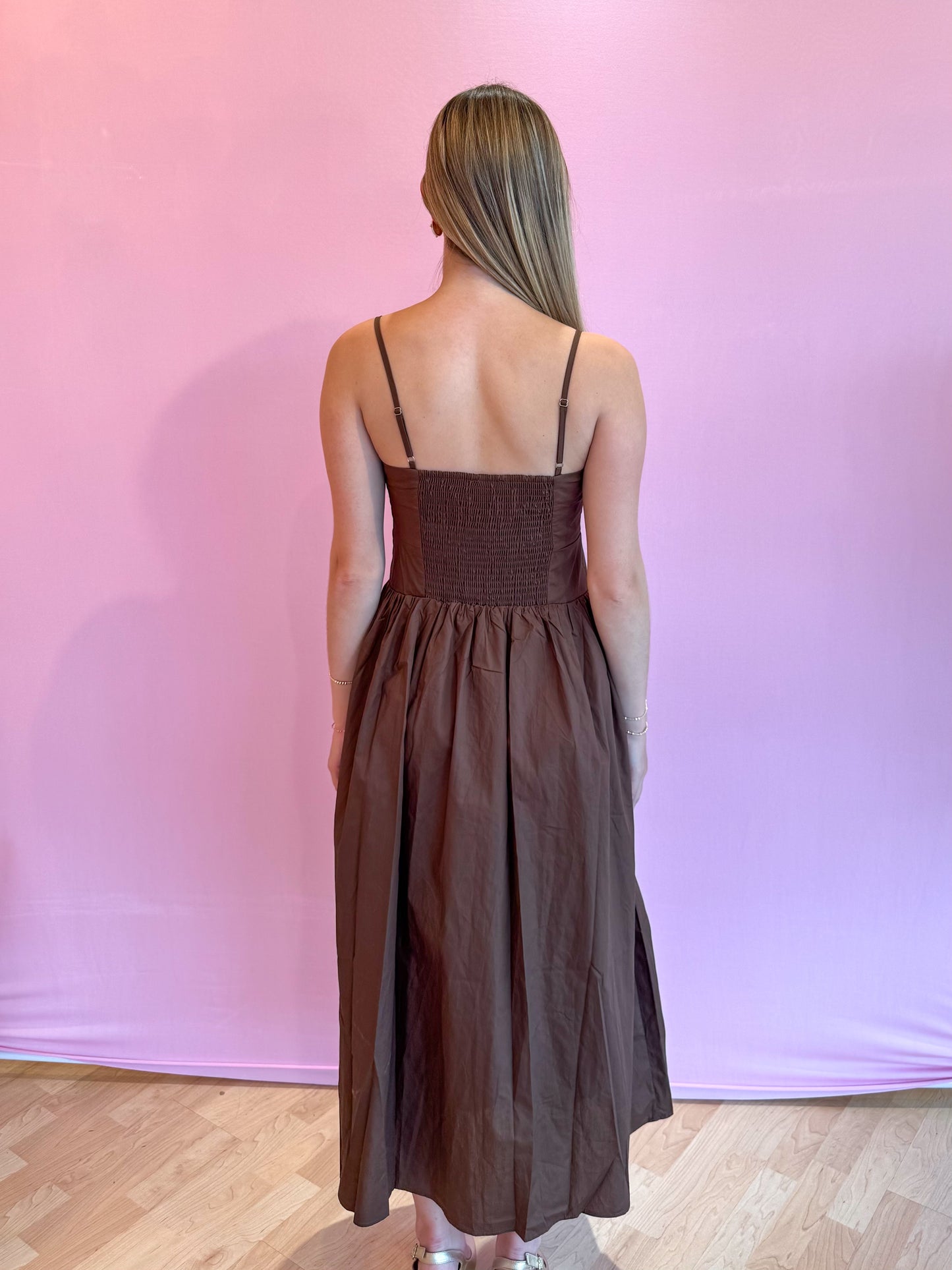Raina Embroidered Lotus Dress