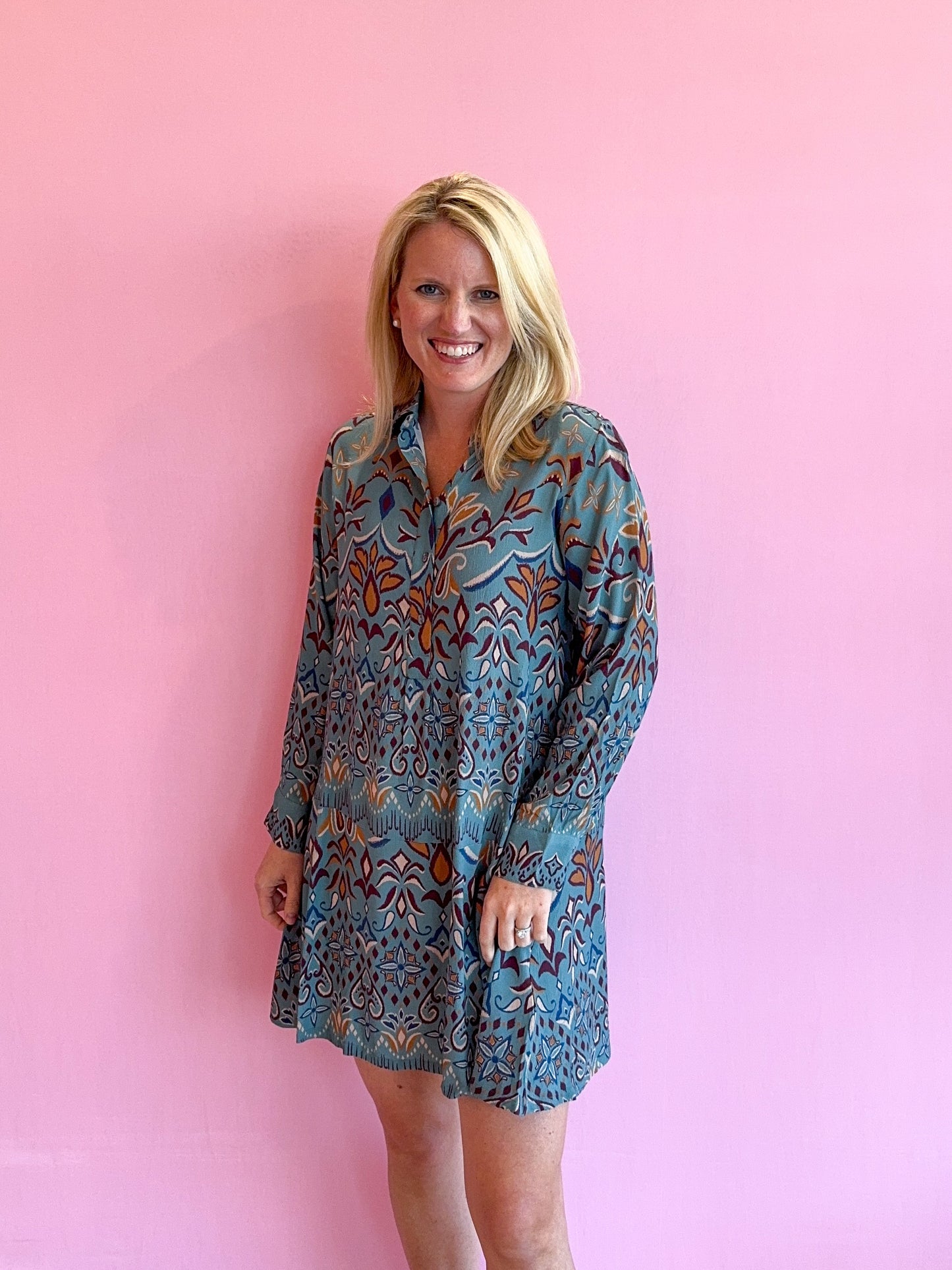 Margot Dress Mosaic Crepe