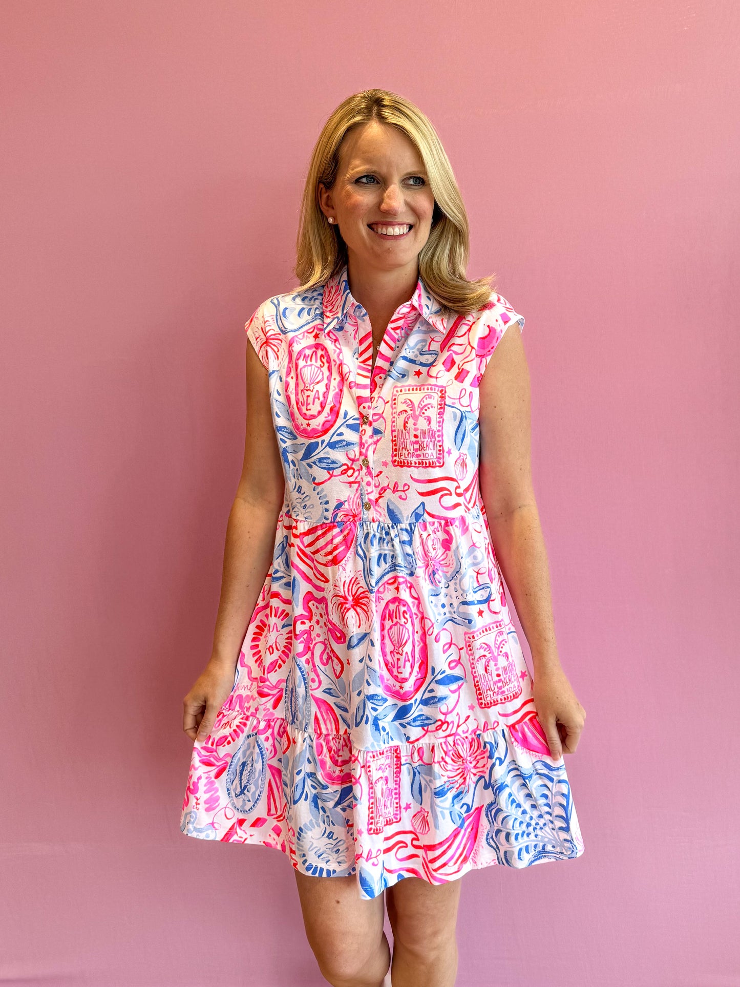 Arley Dress Sun Sea Sand