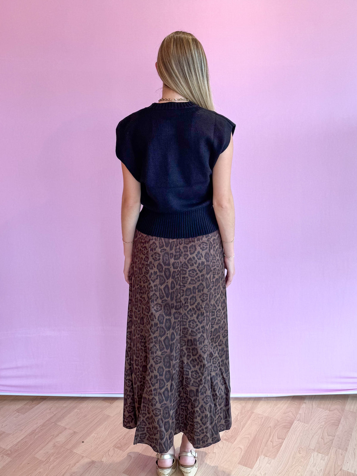 Reese Sweater Top Black