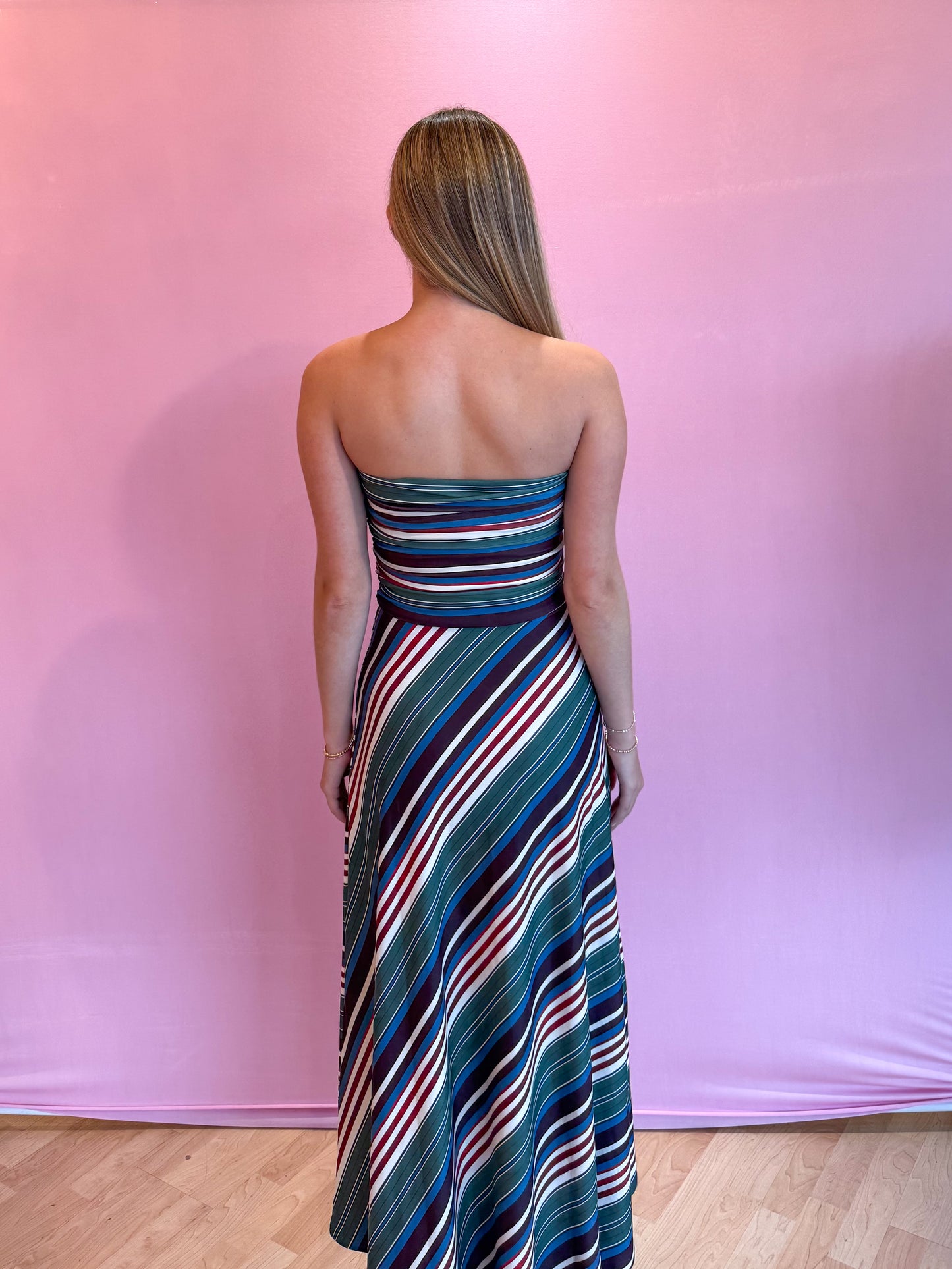 Gloria Dress Crew Stripe