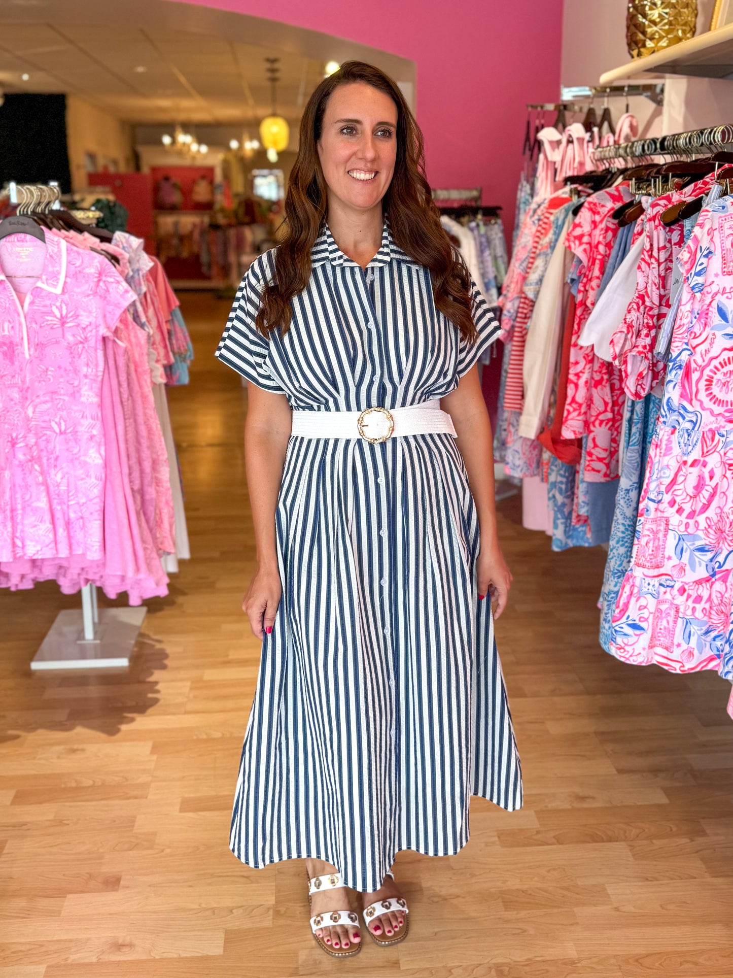 Georgia Striped Maxi Dress