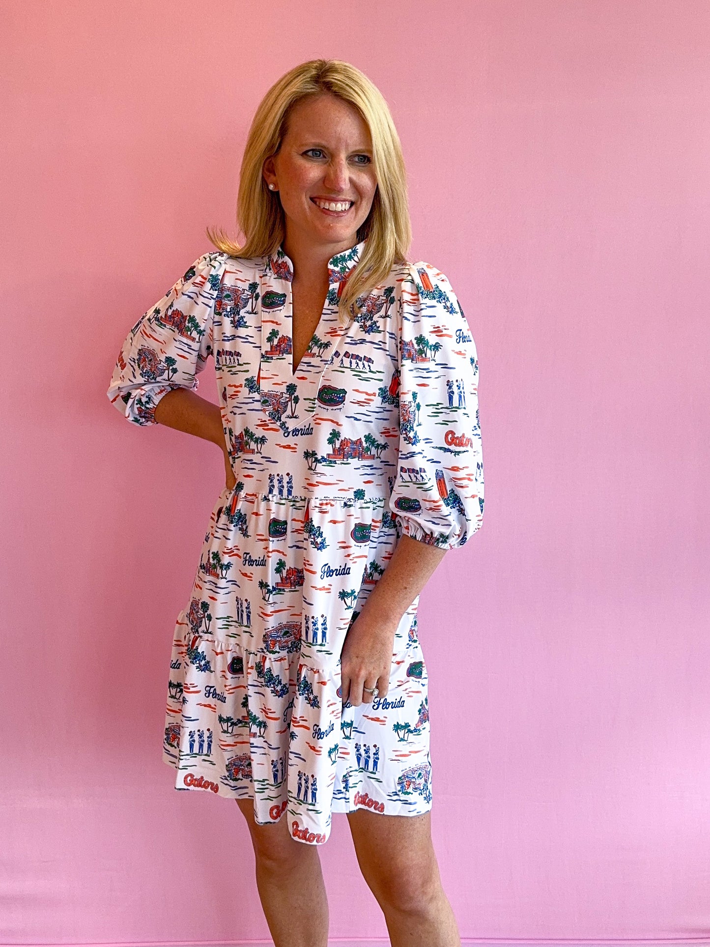 Tory Dress Florida Toile