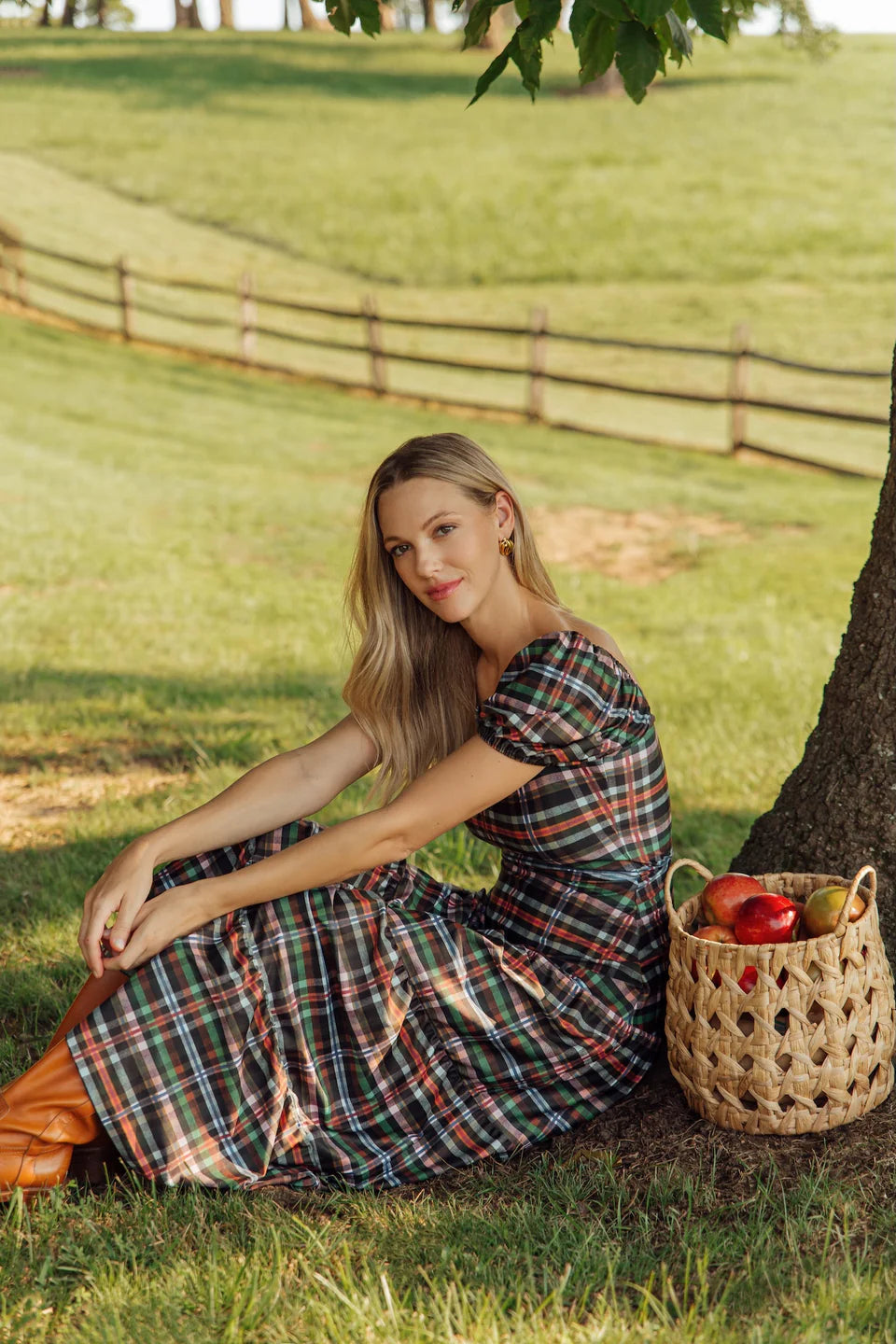 Heidi Dress Stockholm Plaid