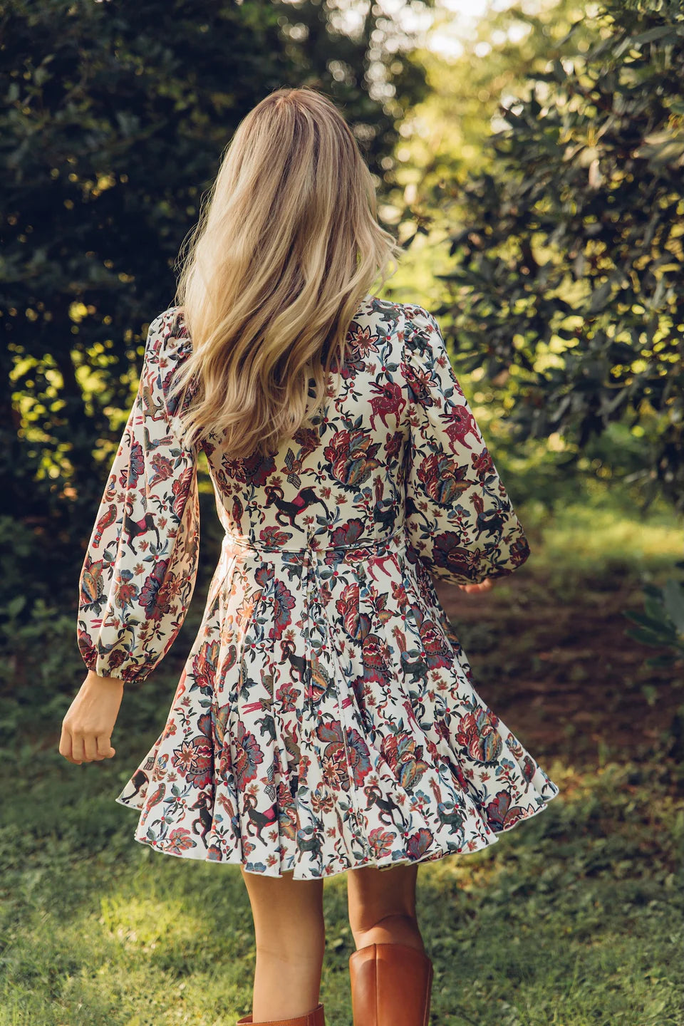 Sterling Stretch Dress Woodland Flora