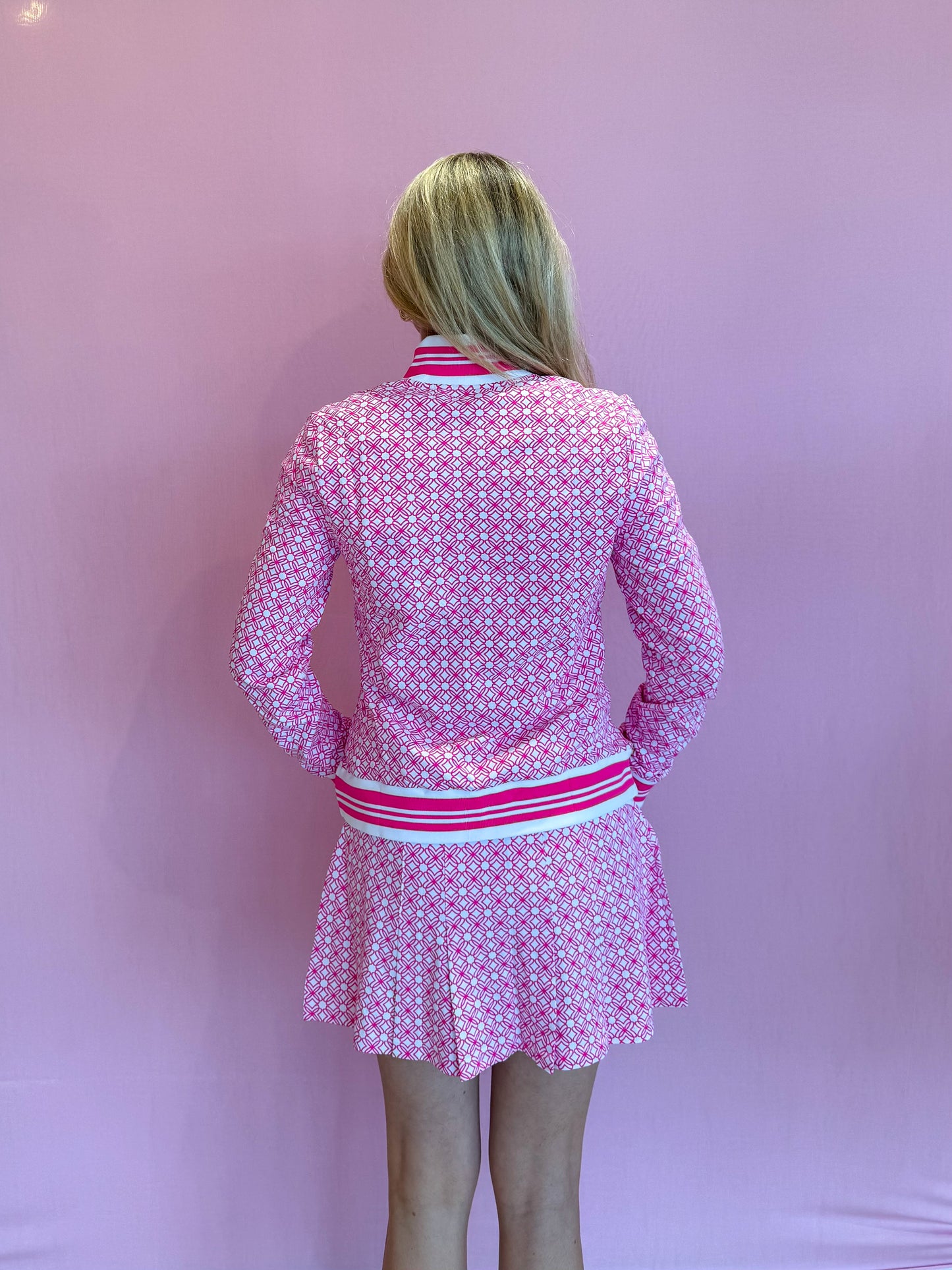 Regate Jacket UPF 50+ Passion Fruit Pink Butterfly Pattern