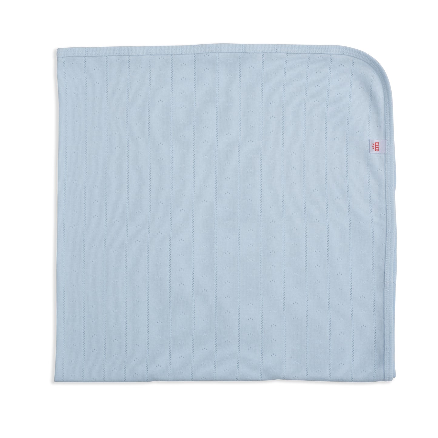 Love Lines Blue Pointelle Blanket