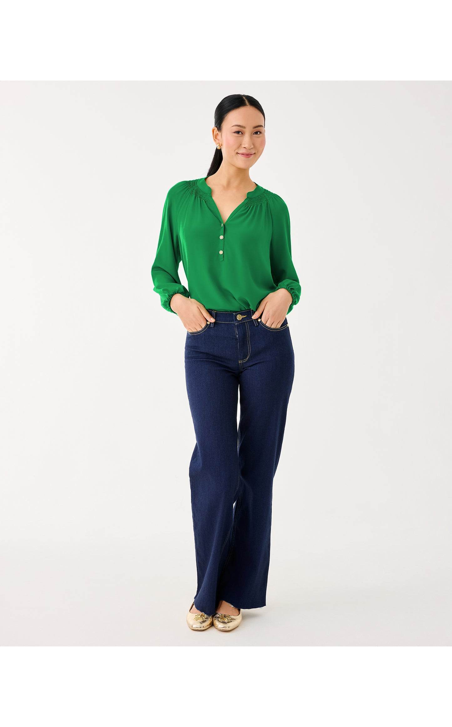 Elsa Top Bamboo Green