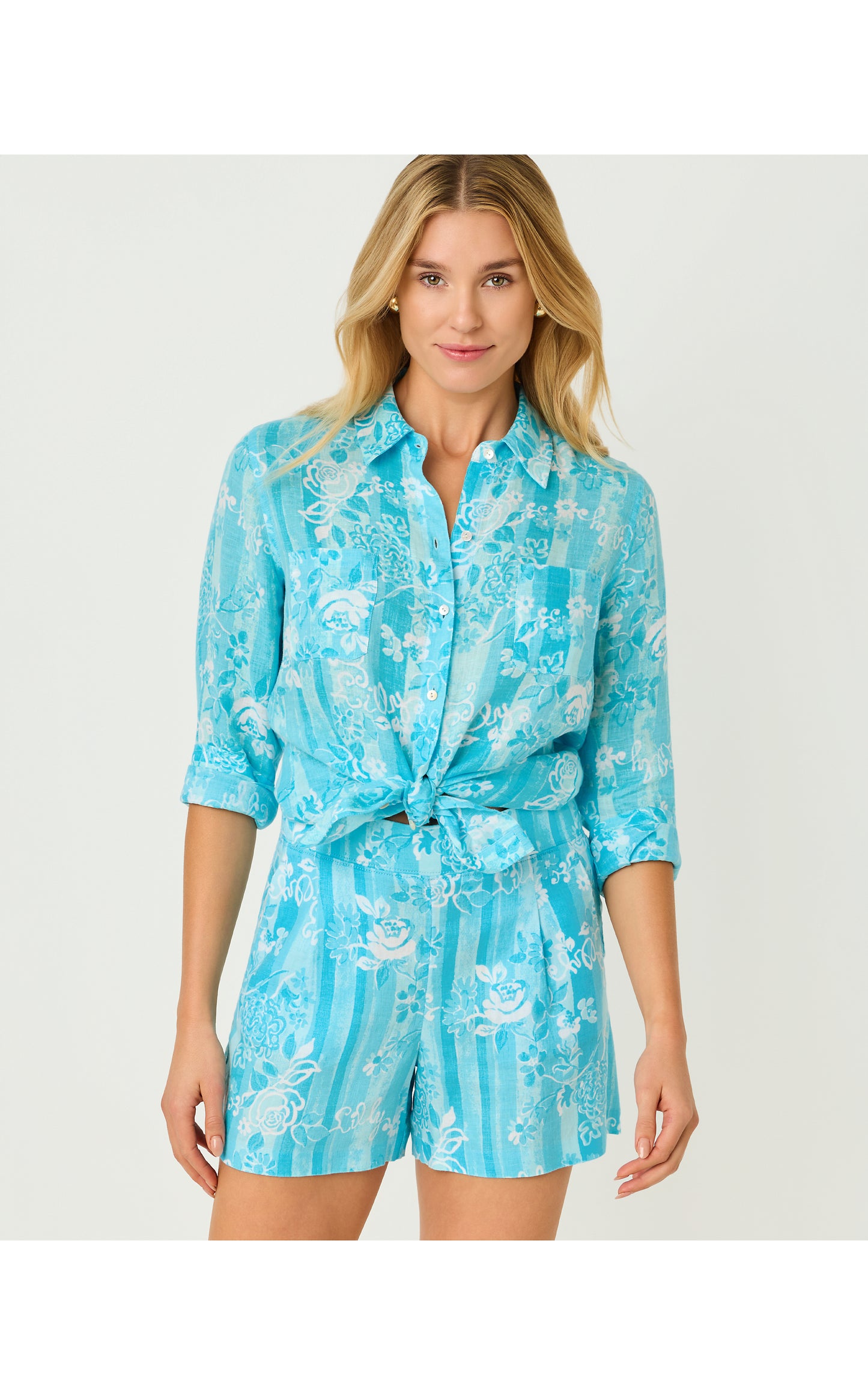 Captina Linen Short Roseys Petals