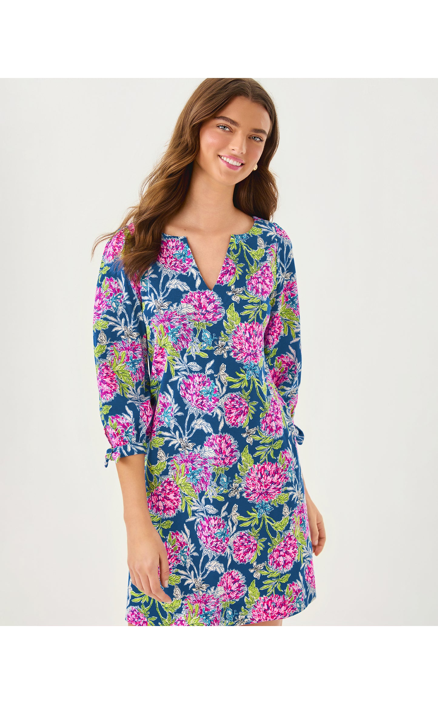 Cath 3/4 Sleeve Dress Dahlia Licious