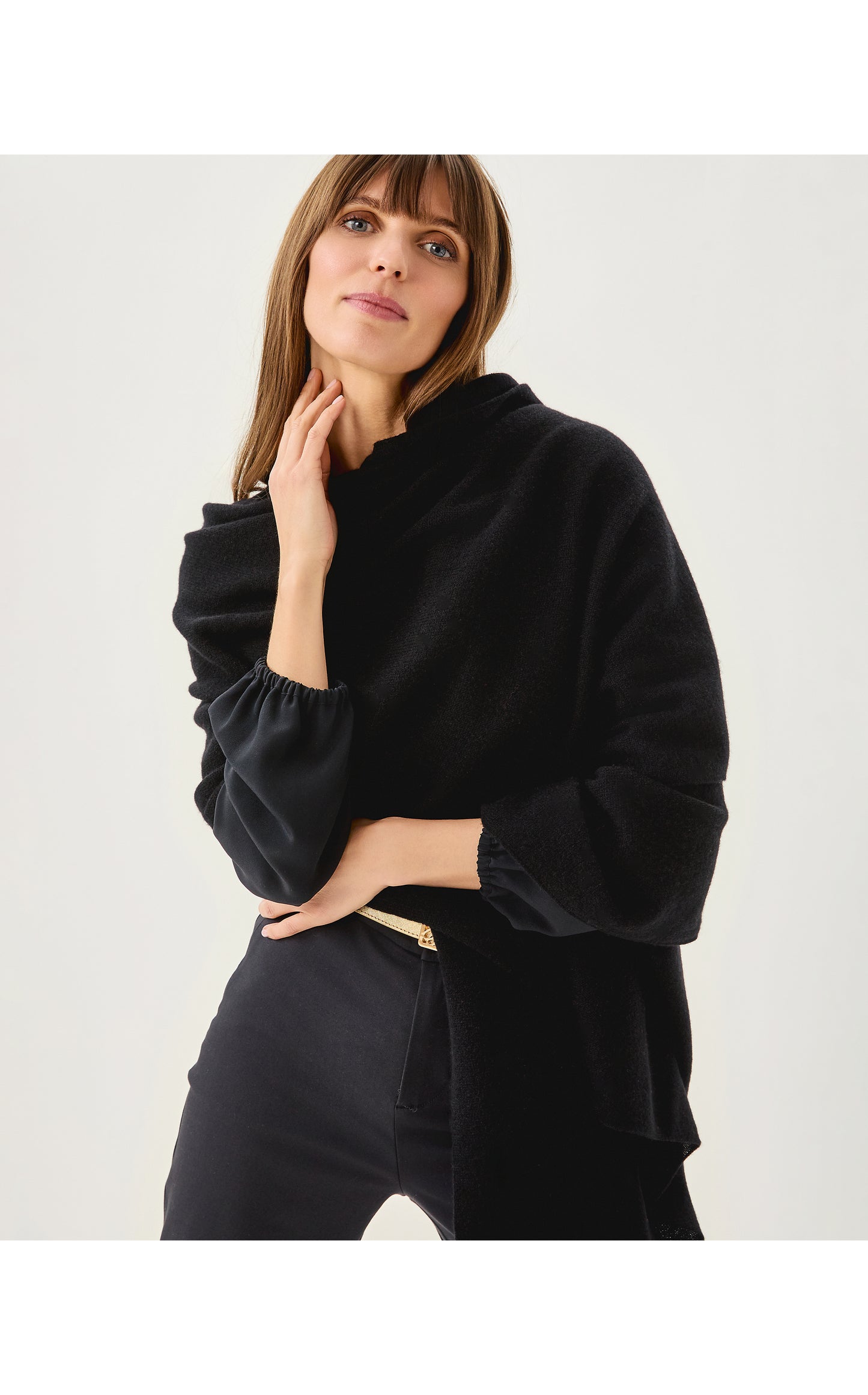Lanelle Cashmere Wrap Black