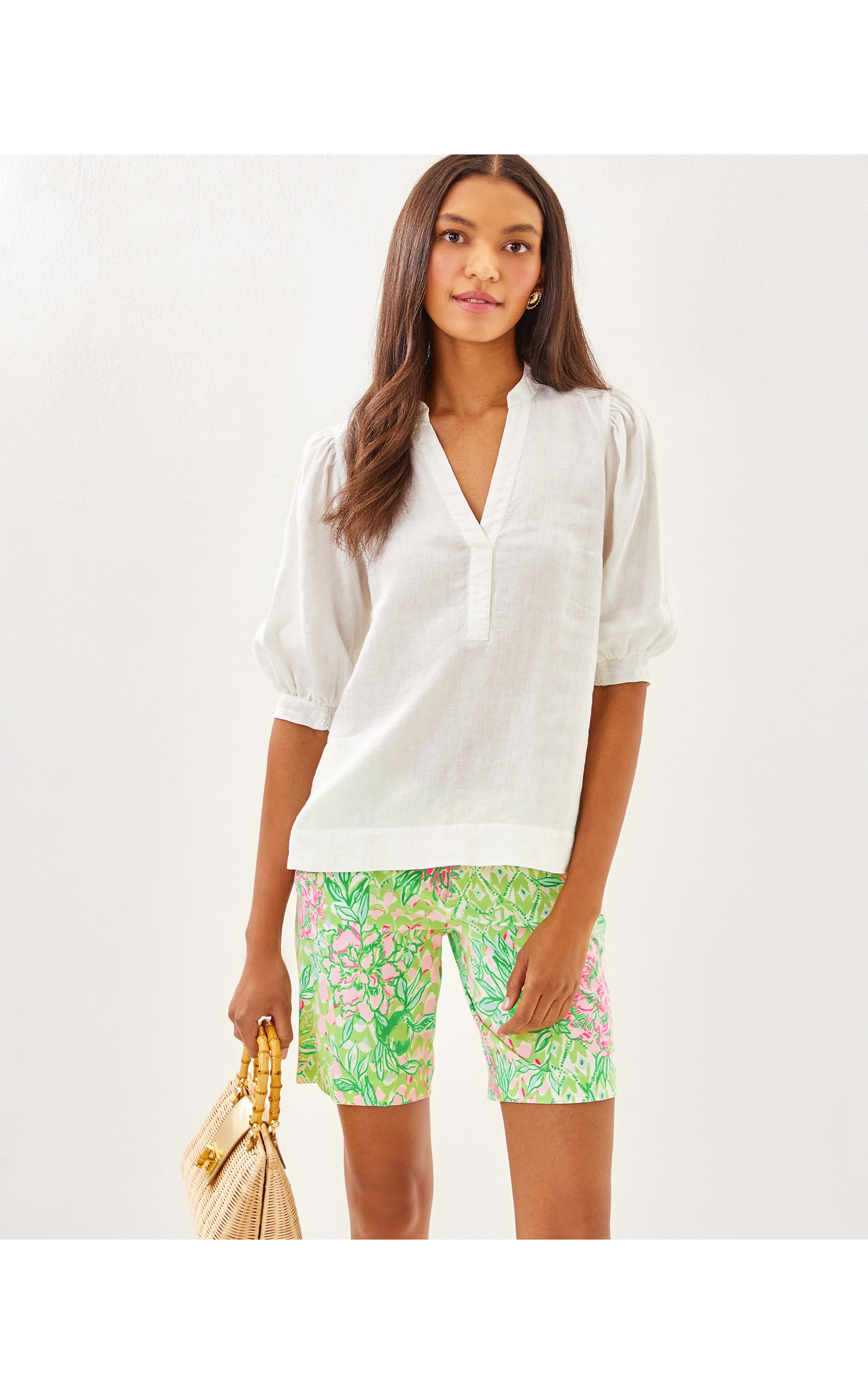 Natia Mid-Rise Knit Short Lime Feeling Good