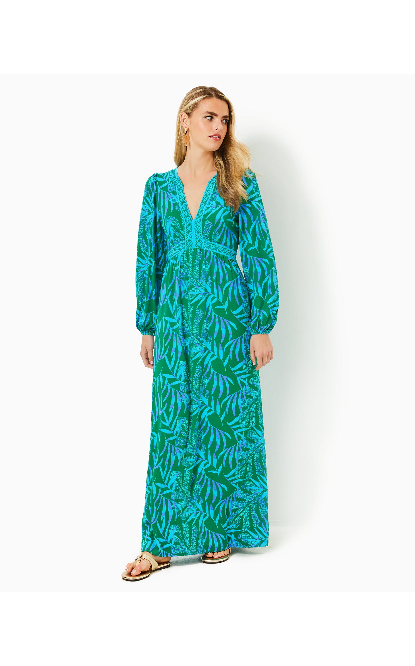 Wexlee Long Sleeve Maxi Dress It's a Jungle Out There