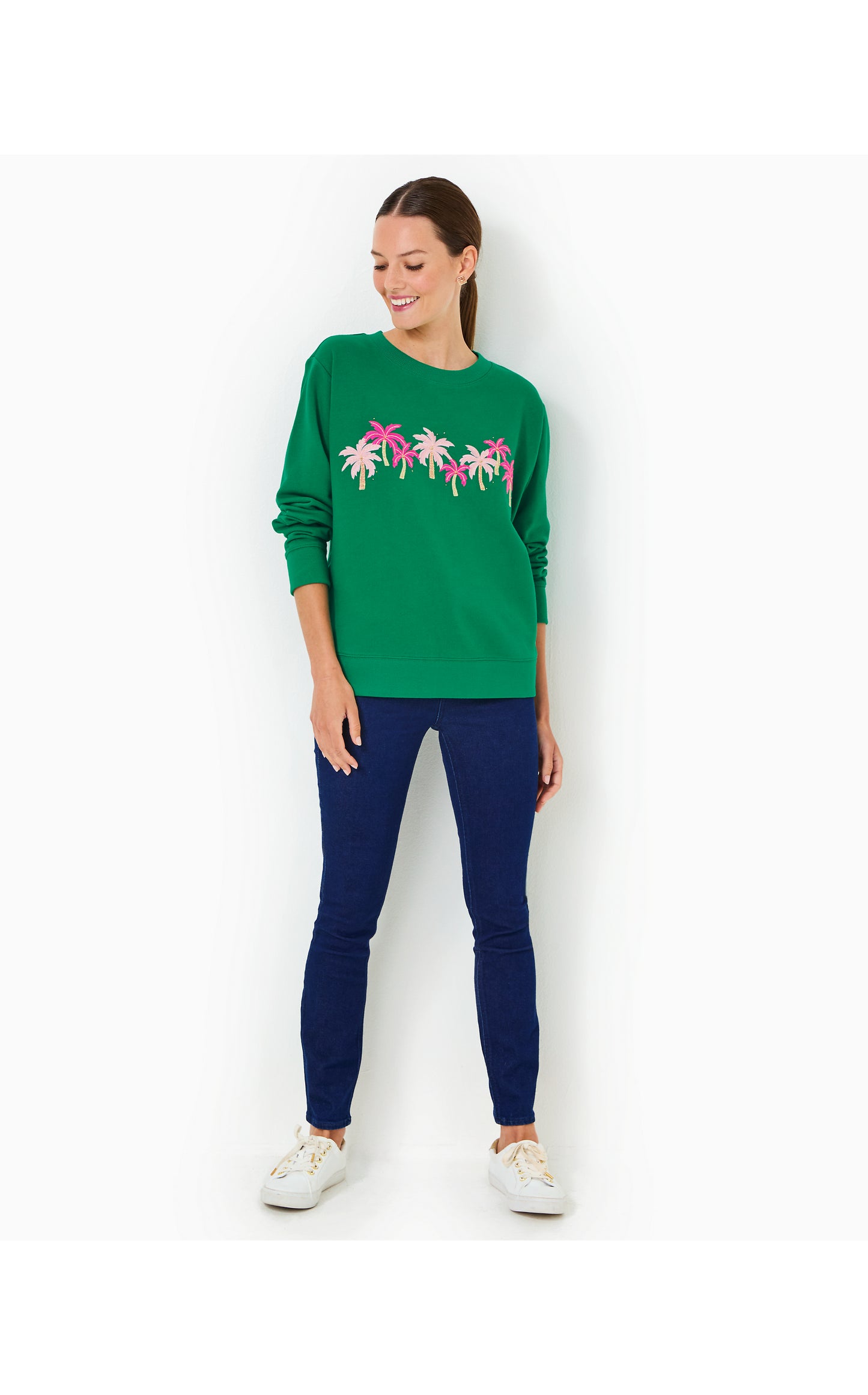 Ballad Long Sleeve Sweatshirt Fiddle Leaf Green