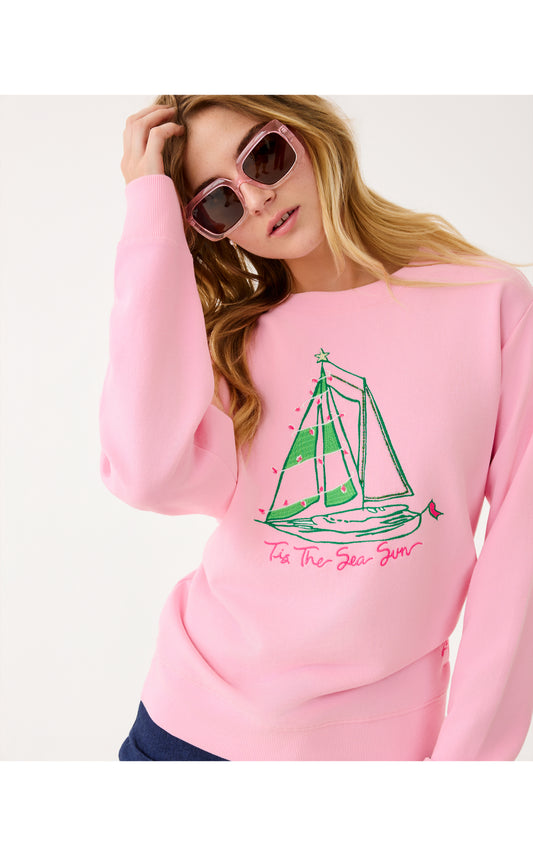 Ballad Long Sleeve Sweatshirt Holiday Party Boat