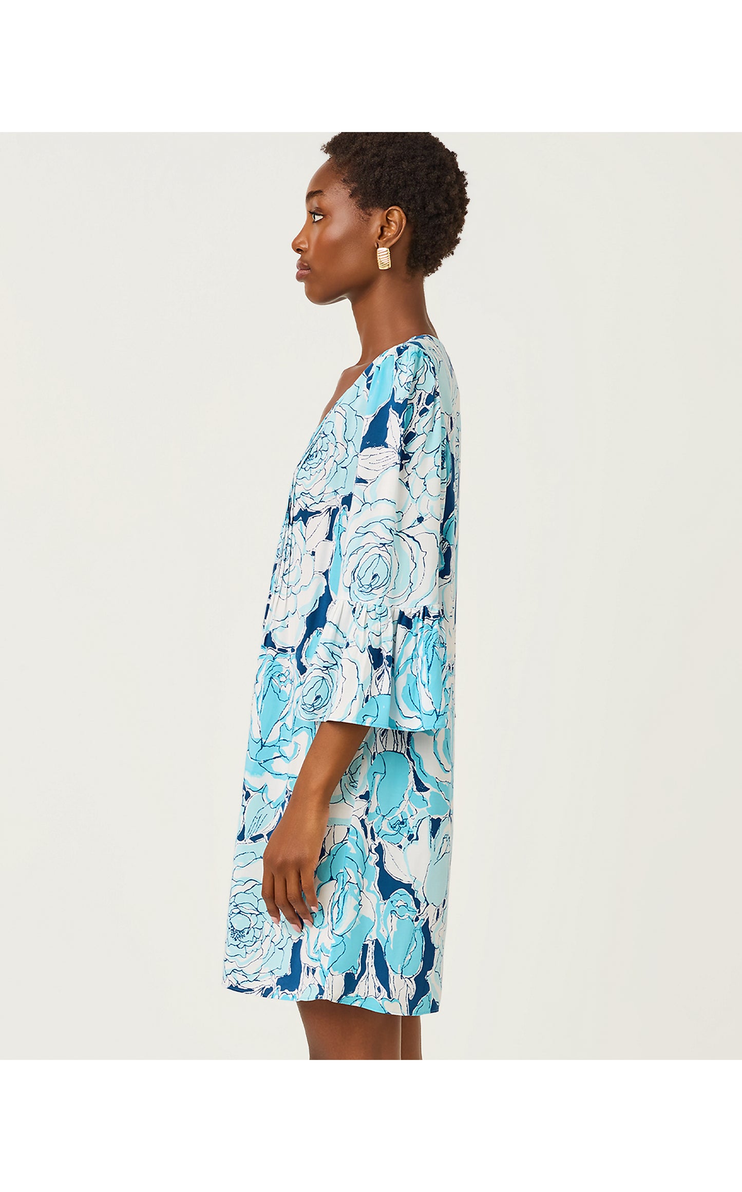 Danika 3/4 Sleeve Tunic Dress Rosanna