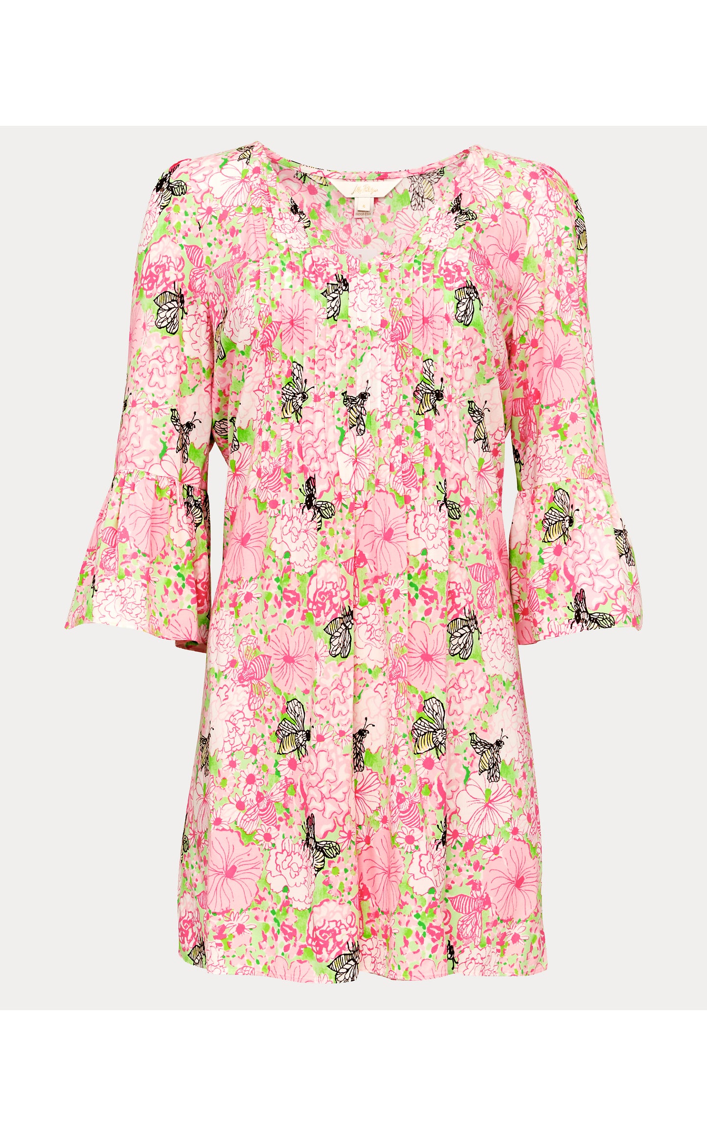 Danika 3/4 Sleeve Tunic Dress Bees Knees