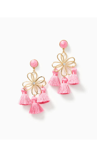 Come on Clover Earring Conch Shell Pink