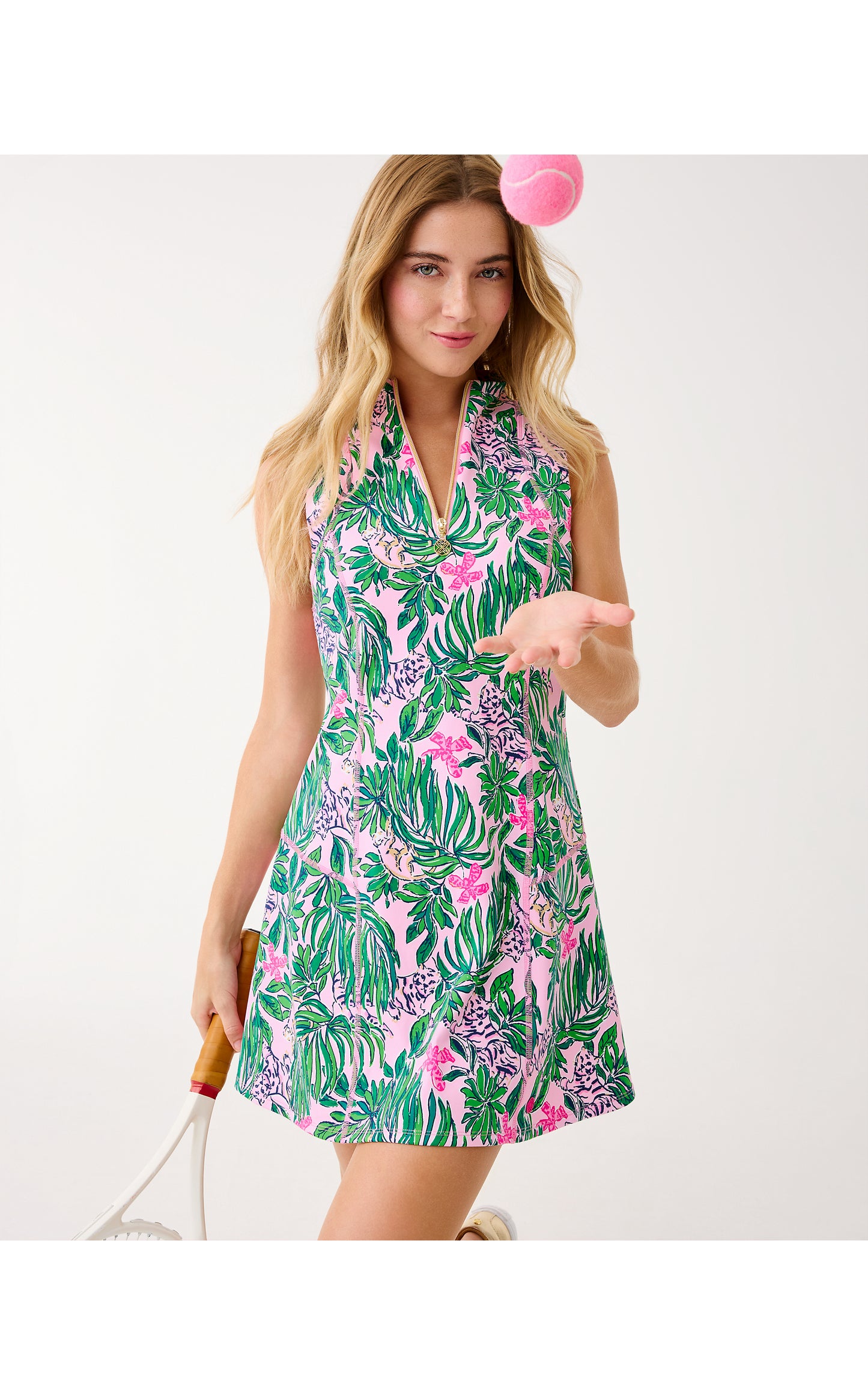 Racquet Active Dress Roaring with Joy