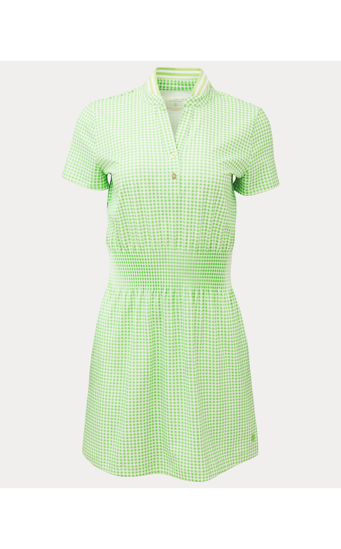 Love Active Dress UPF 50+ Pistachio Macaron Lil Check It Gingham