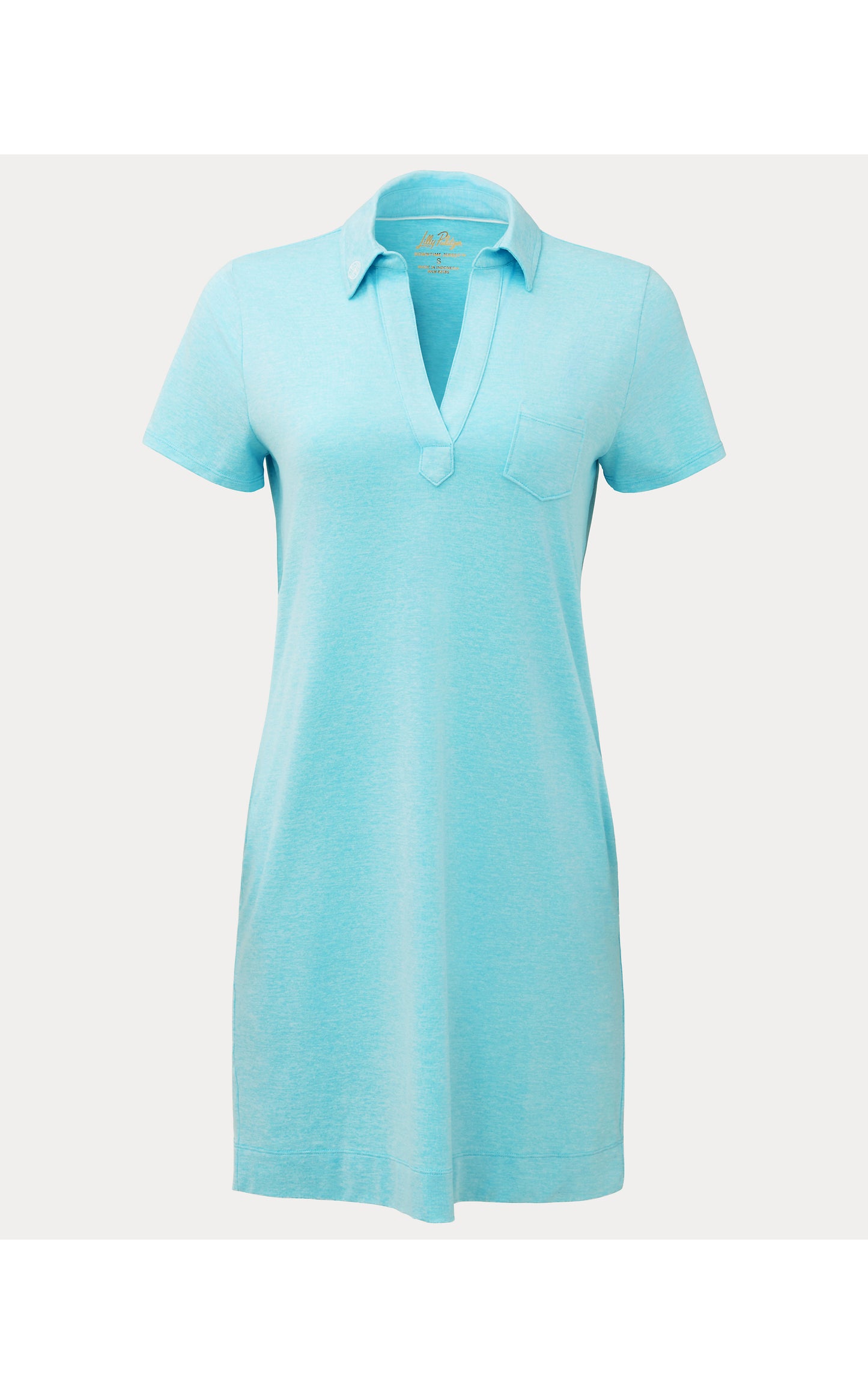Dune UPF 50+ Short Sleeve Dress Heathered Capri Blue